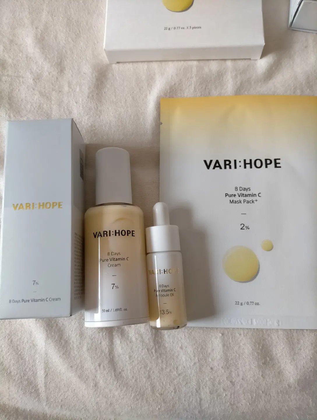 ８デイズピュアビタミンCアンプル/VARI:HOPE/美容液を使ったクチコミ（2枚目）