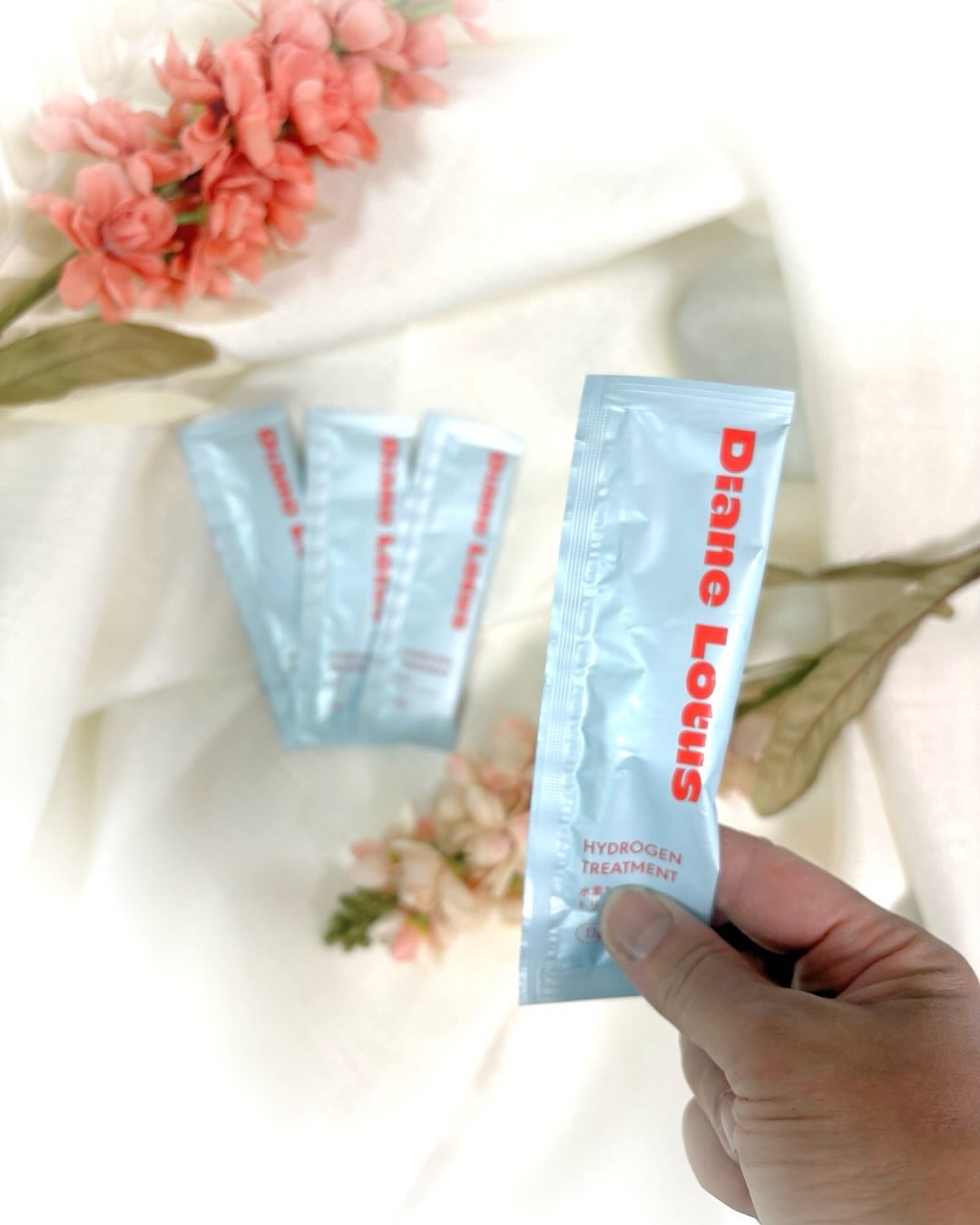 ロータス 水素トリートメント ティー＆シトラスの香り 13g × 4包入り/ダイアン/洗い流すヘアトリートメントを使ったクチコミ（1枚目）