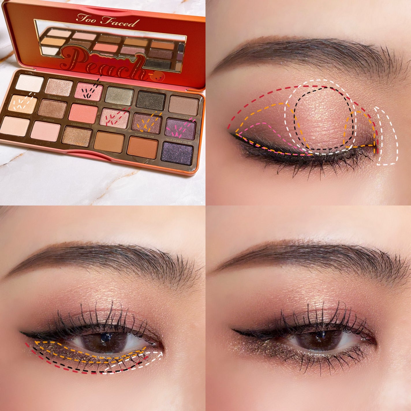 スイートピーチ アイシャドウ パレット/Too Faced/アイシャドウパレットを使ったクチコミ(6枚目)