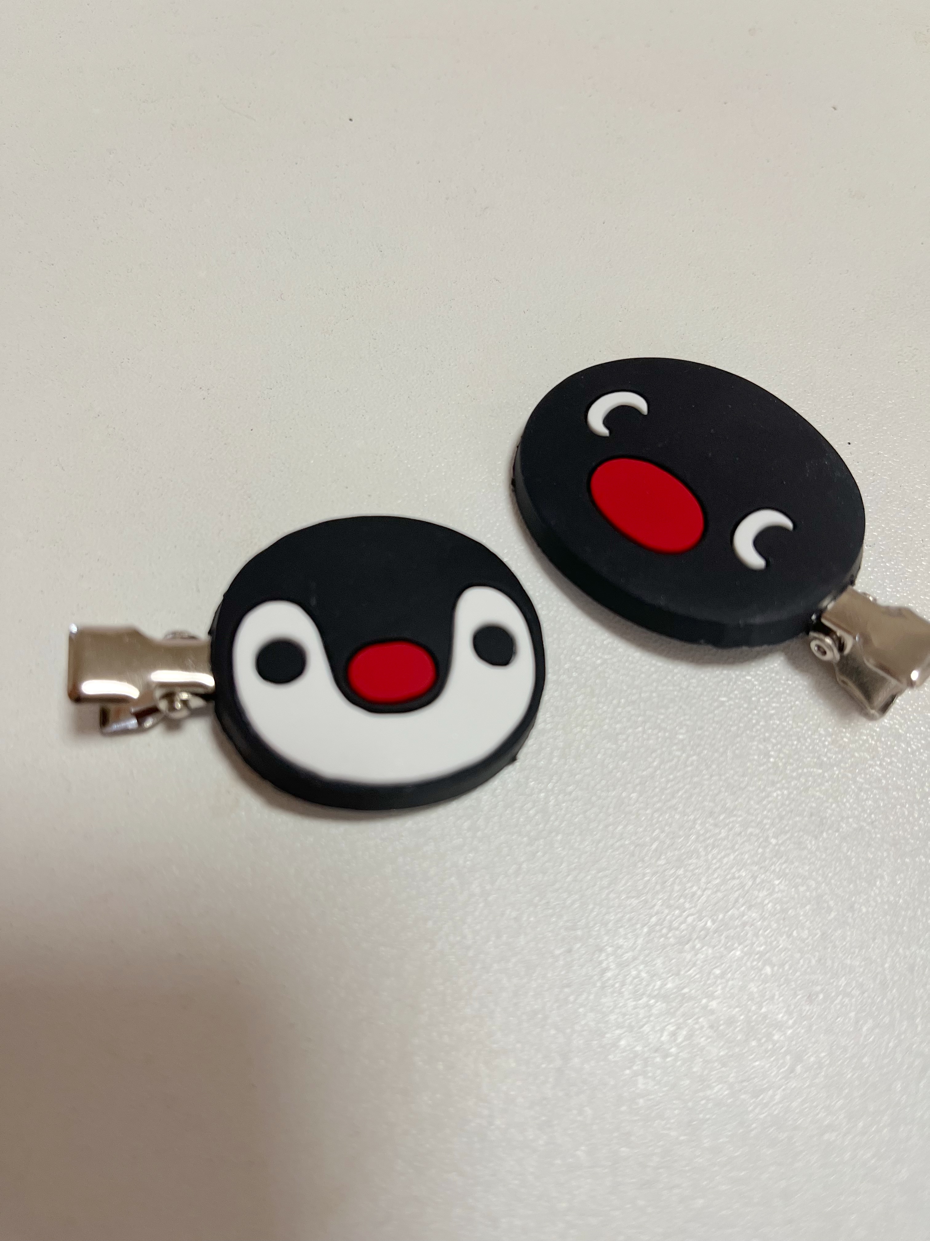 ピングー前髪クリップ2P/セリア/ヘアアクセサリーを使ったクチコミ（3枚目）