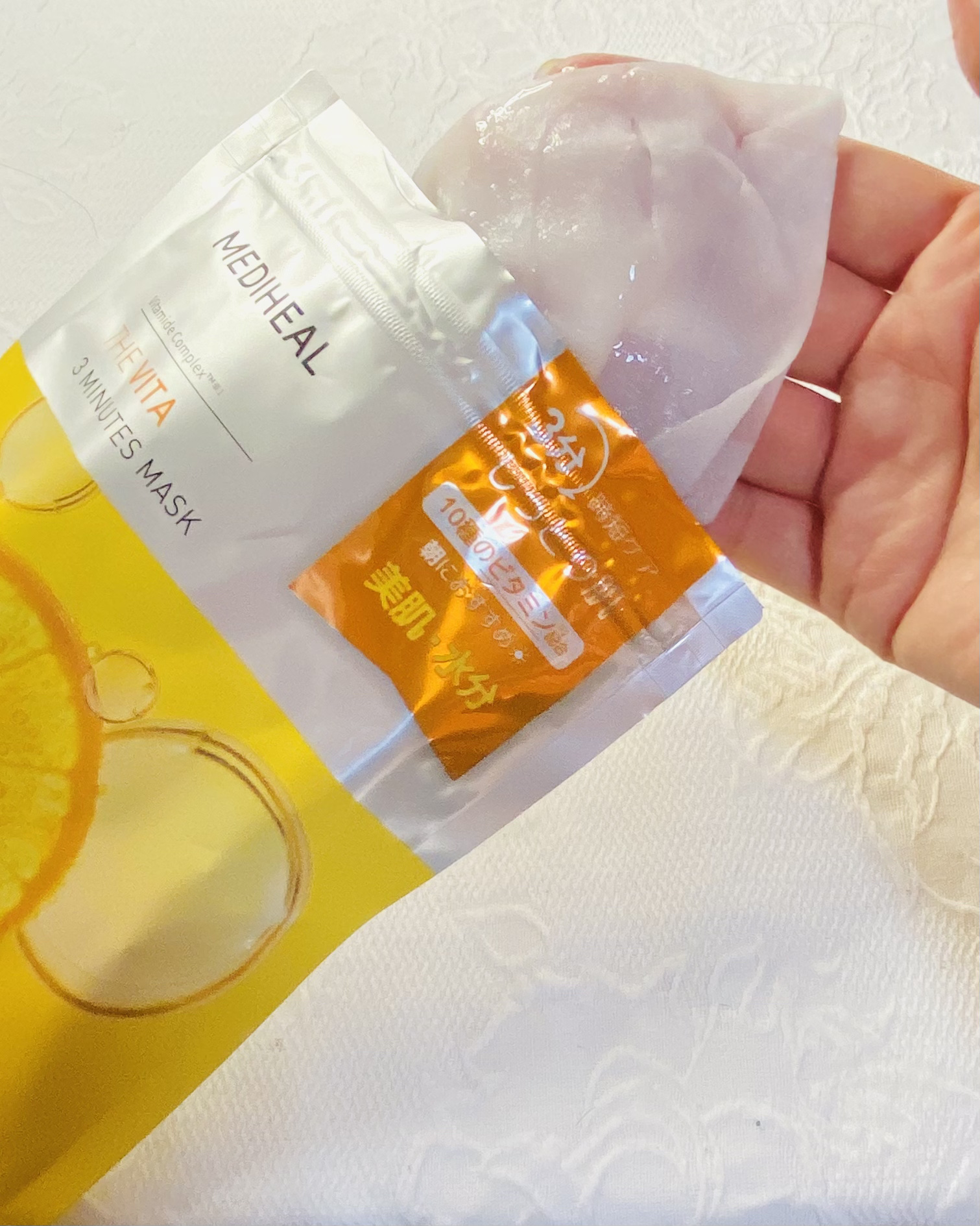 THE ビタ 3ミニッツマスク/MEDIHEAL/シートマスク・パックを使ったクチコミ（2枚目）