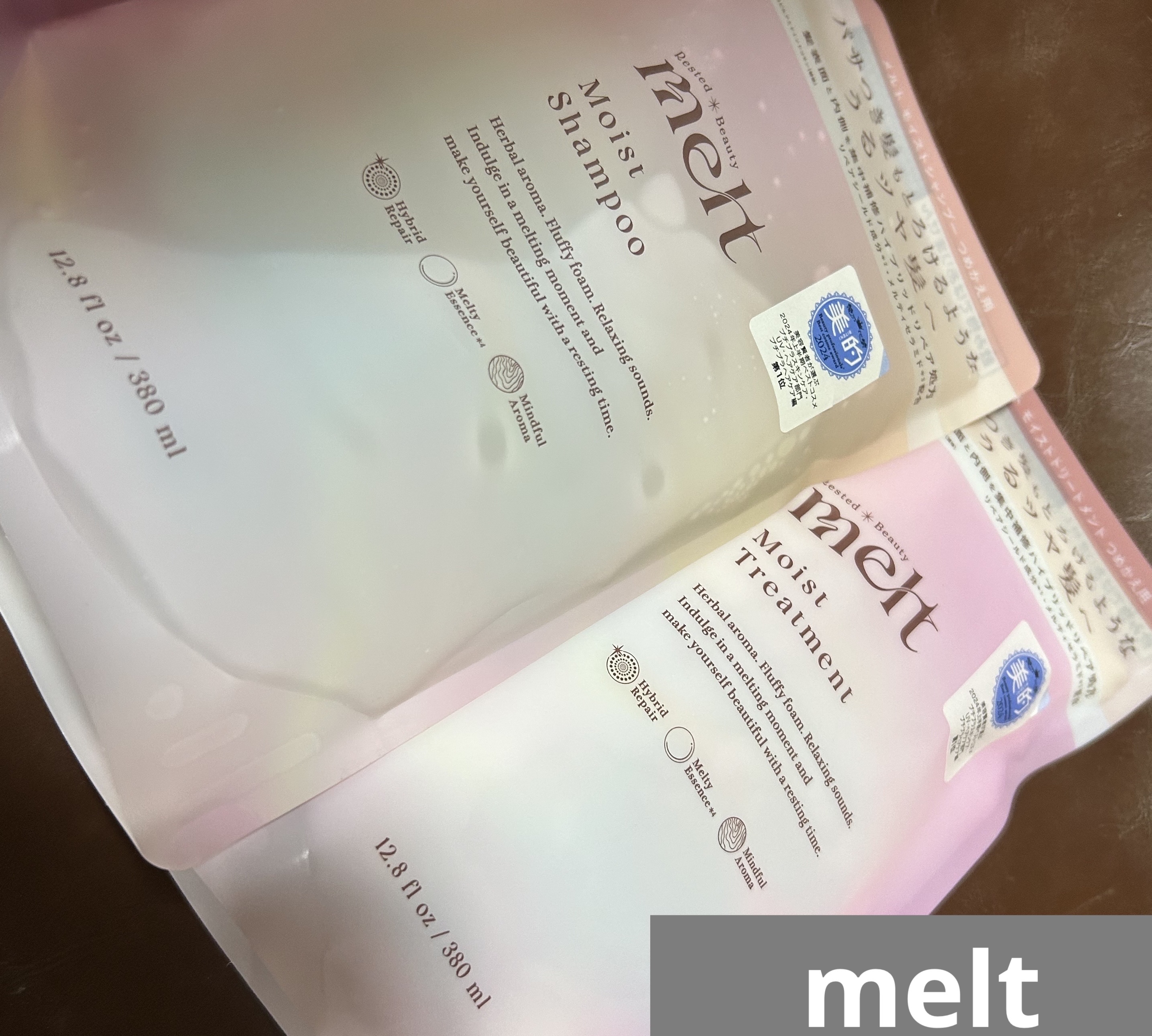 メルト モイストシャンプー／トリートメント シャンプーつめかえ用(380ml)/melt/市販シャンプーを使ったクチコミ（1枚目）