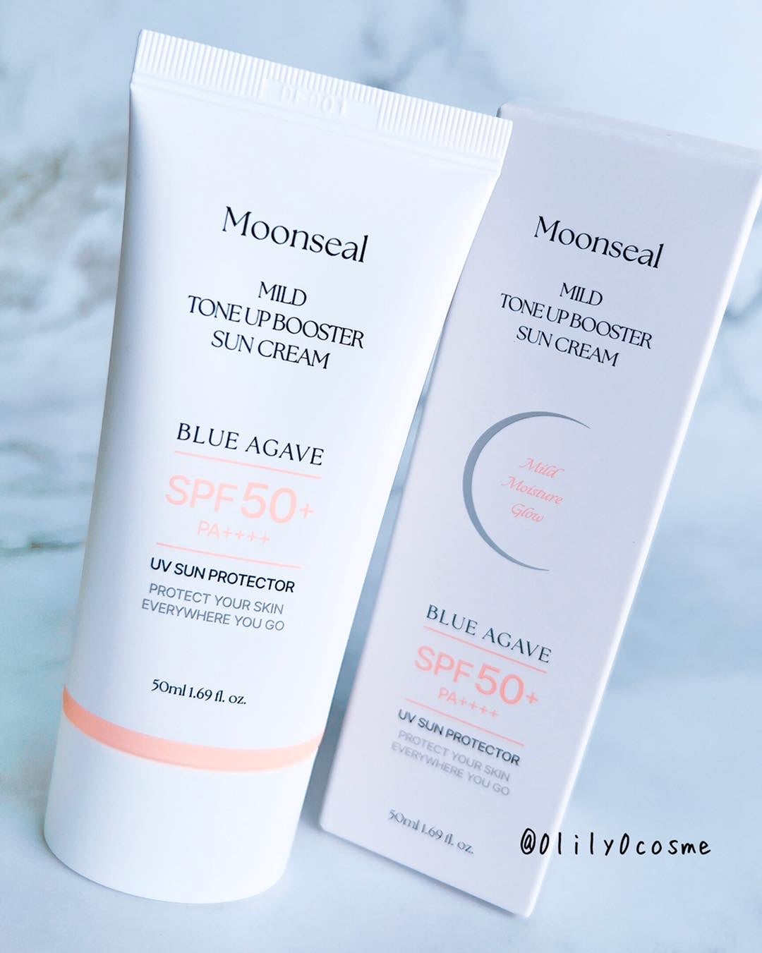 マイルドトーンアップブースターサンクリーム/Moonseal/日焼け止めクリームを使ったクチコミ(6枚目)