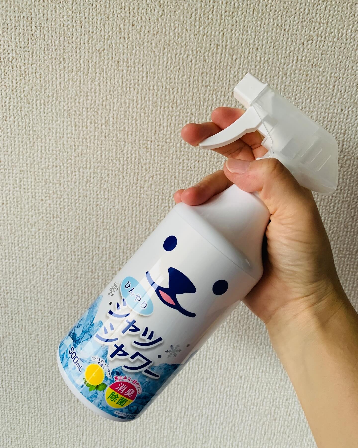 ひんやりシャツシャワー ミント&グレープフルーツの香り/ときわ商会/デオドラント・制汗剤を使ったクチコミ（3枚目）