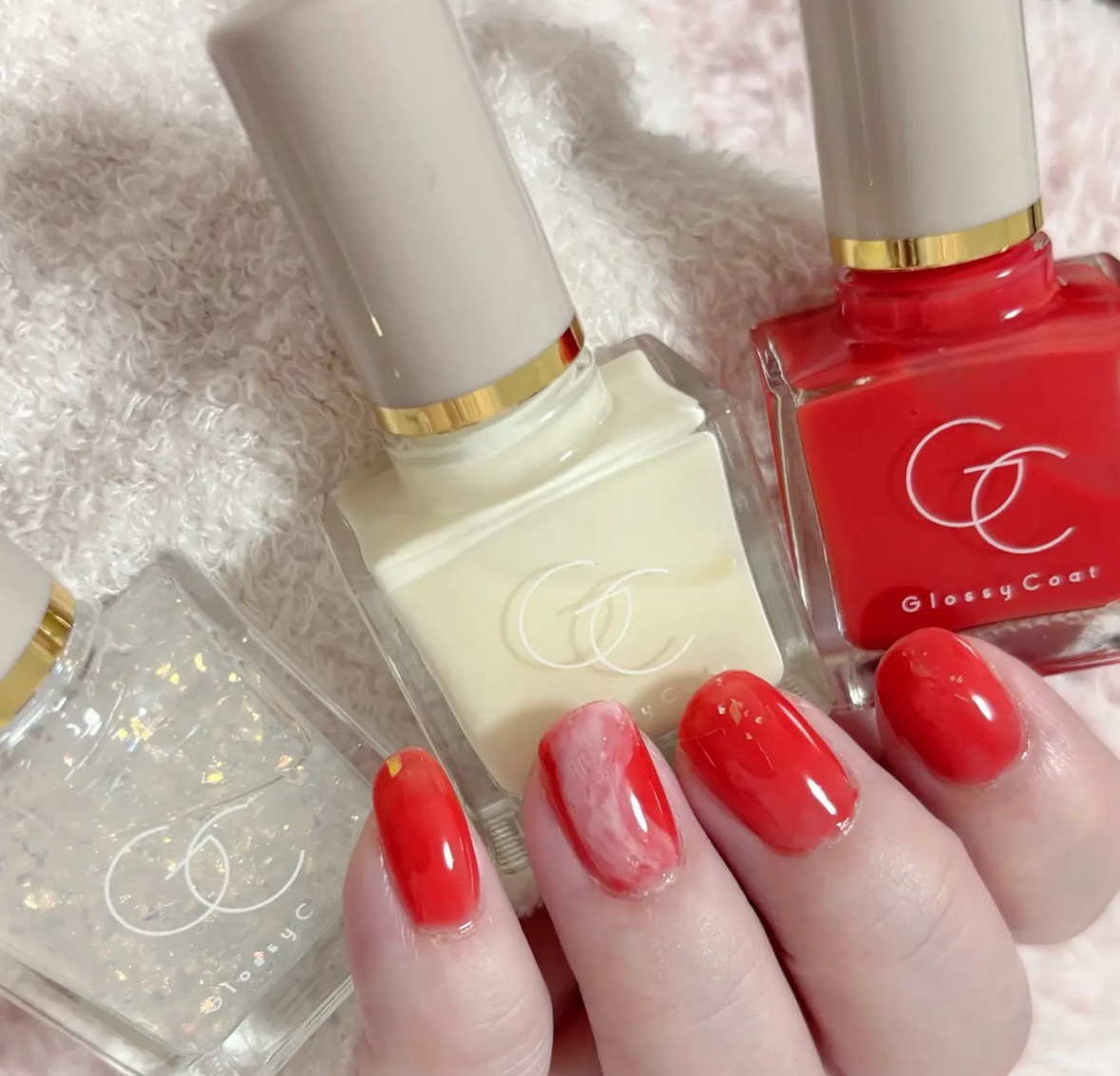 グロッシーコート ソフトグリーン/スキューズミー/オールインワンネイルを使ったクチコミ（3枚目）