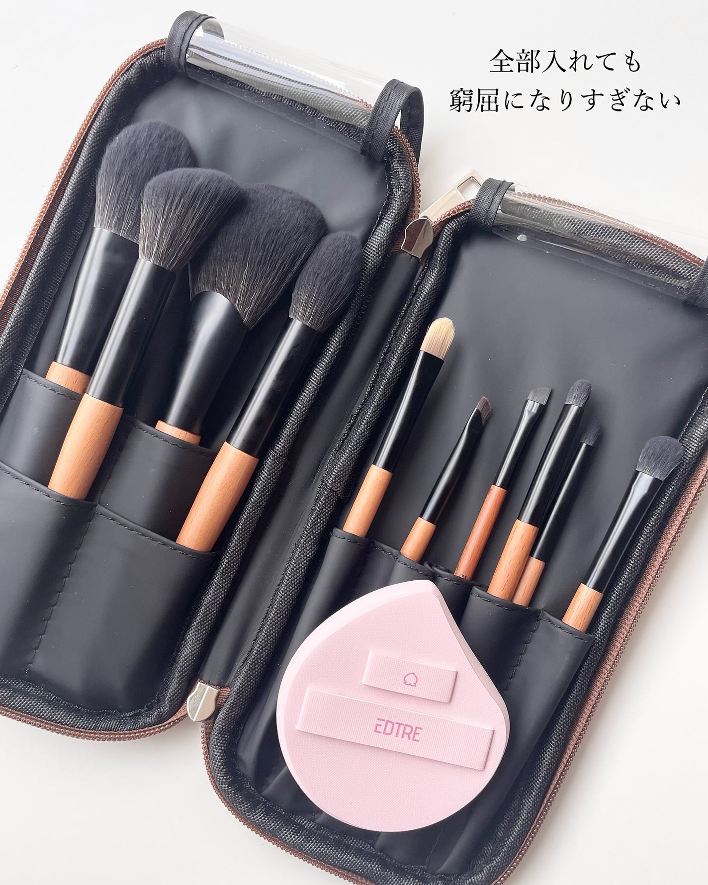 メイクブラシ 5本セット/EDTRE/メイクブラシを使ったクチコミ(4枚目)