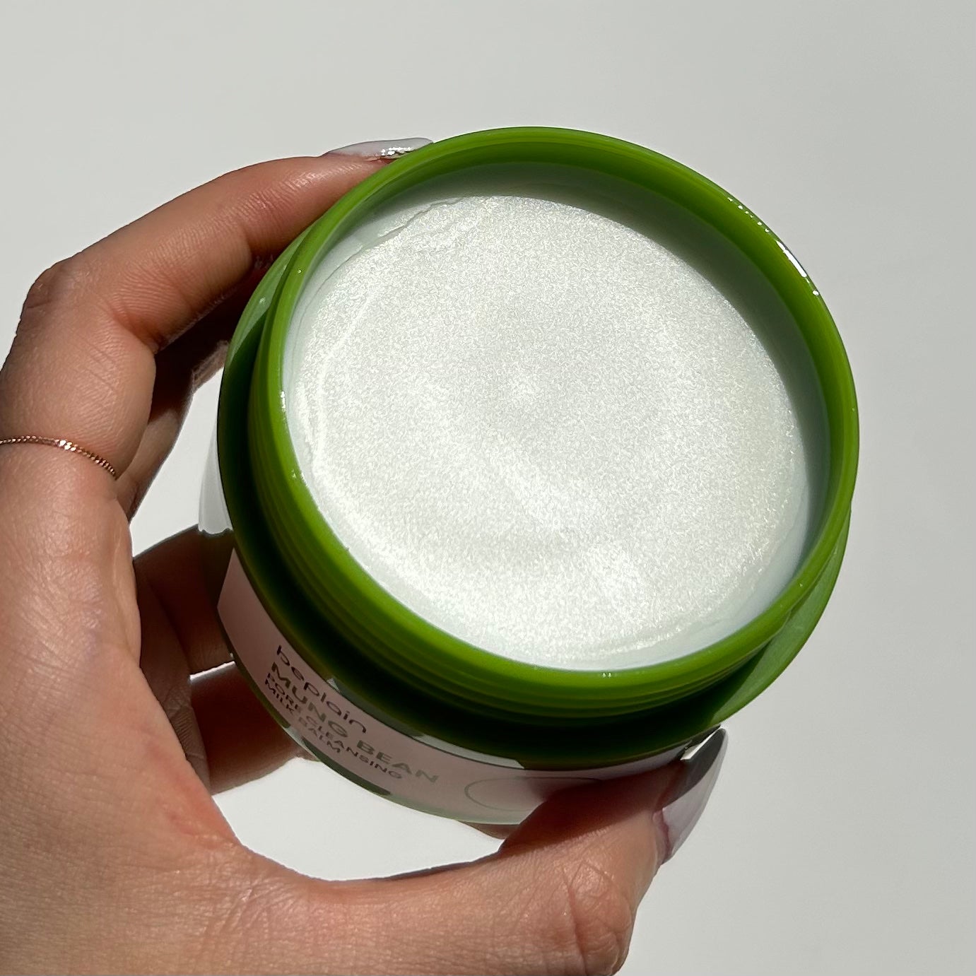 緑豆毛穴クレンジングミルクバーム/beplain/クレンジングバームを使ったクチコミ(3枚目)