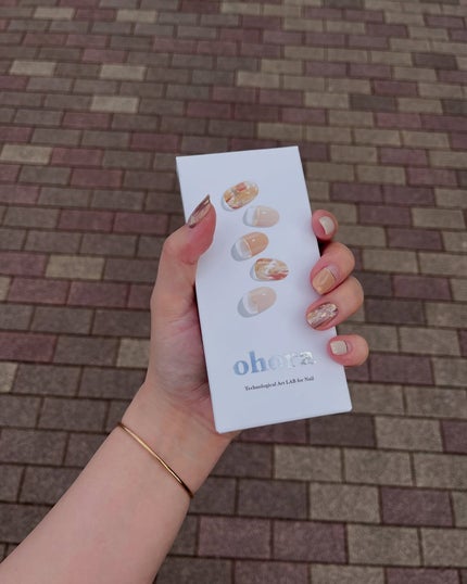 セミキュアジェルネイル(ハンド)/ohora/ネイルシールを使ったクチコミ(9枚目)