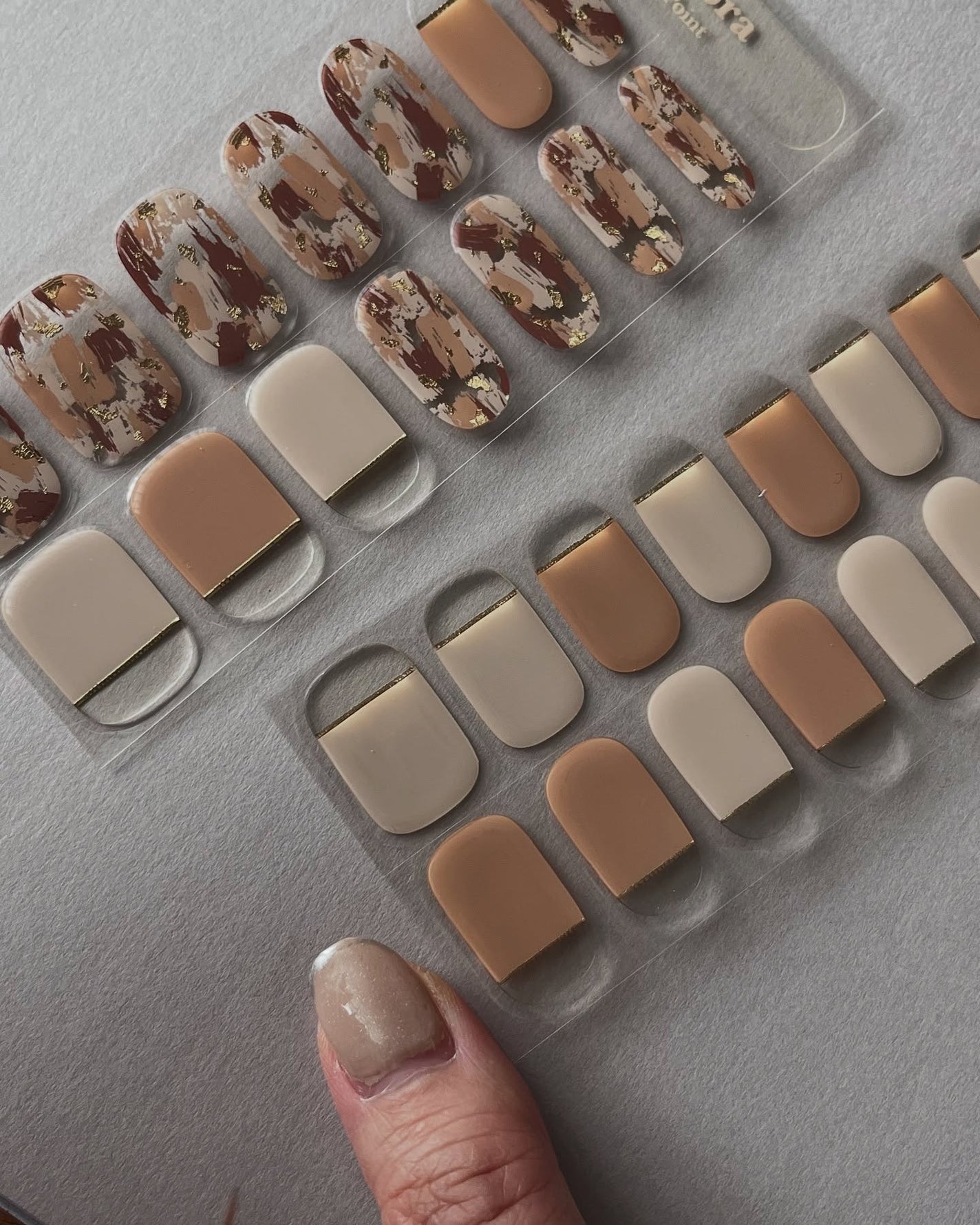 セミキュアジェルネイル(ハンド)/ohora/ネイルシールを使ったクチコミ(5枚目)