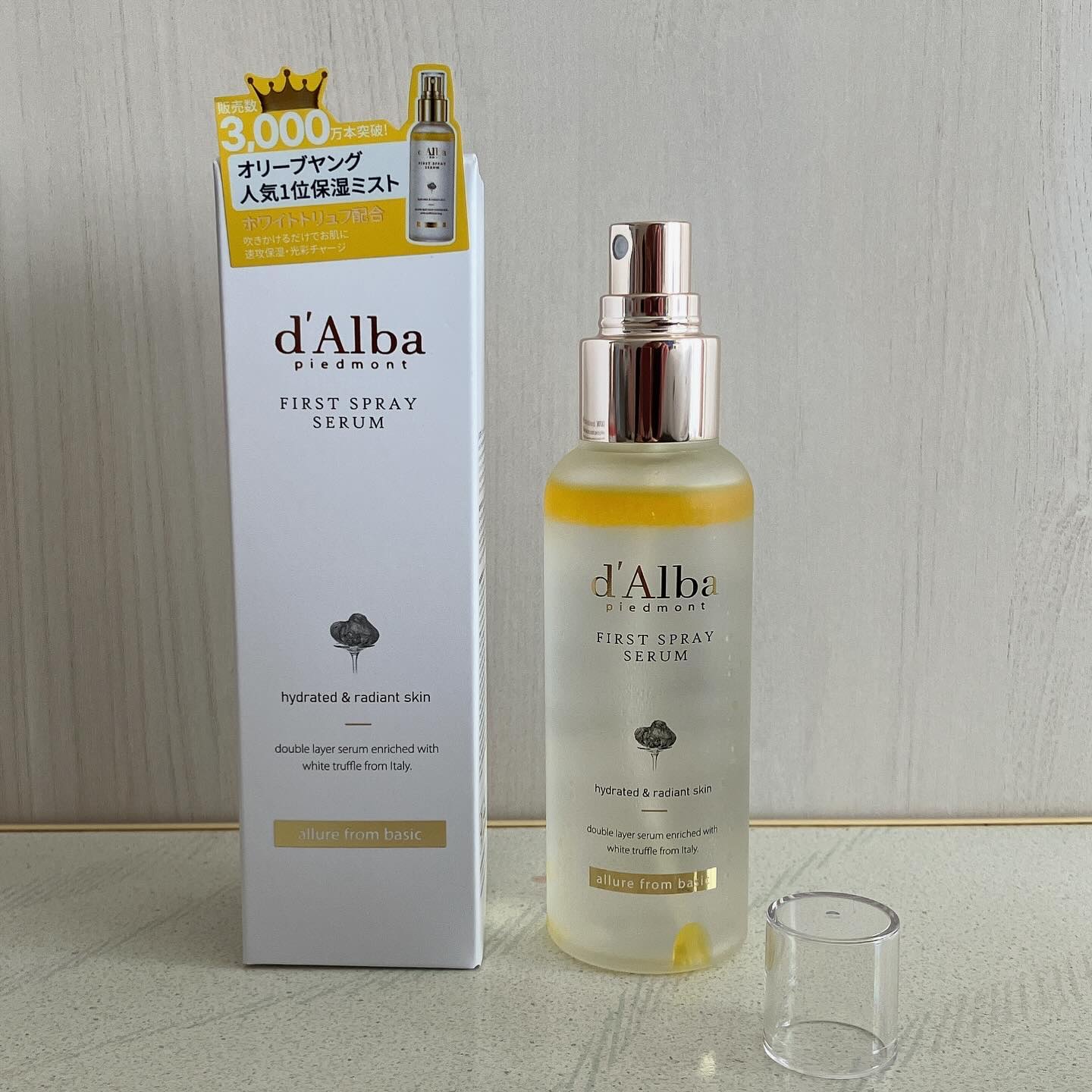 ダルバ ホワイトトリュフファーストスプレーセラム/ダルバ/ミスト状化粧水を使ったクチコミ（3枚目）