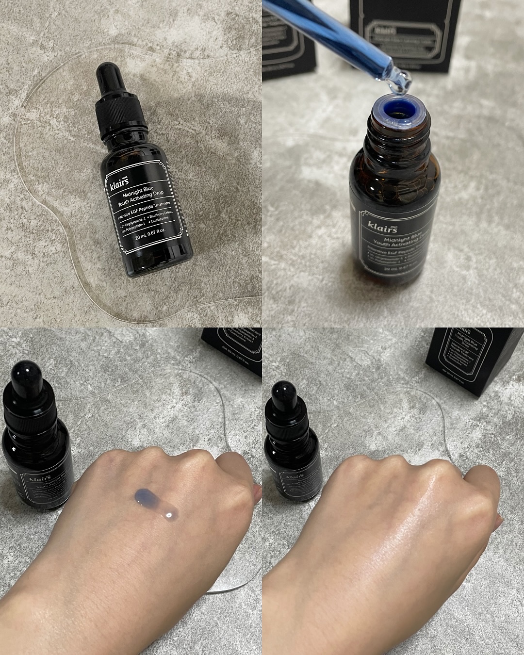 ミッドナイトブルーカーミングクリーム/Klairs/フェイスクリームを使ったクチコミ（3枚目）