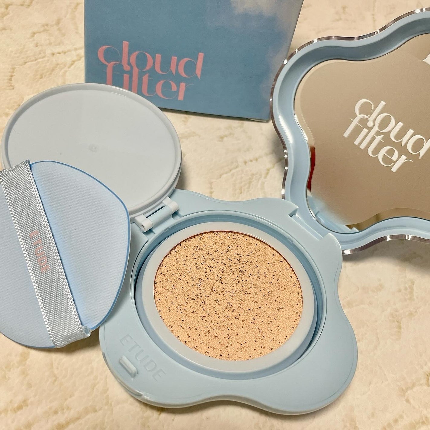 クラウドフィルタークッション/ETUDE/クッションファンデーションを使ったクチコミ(2枚目)