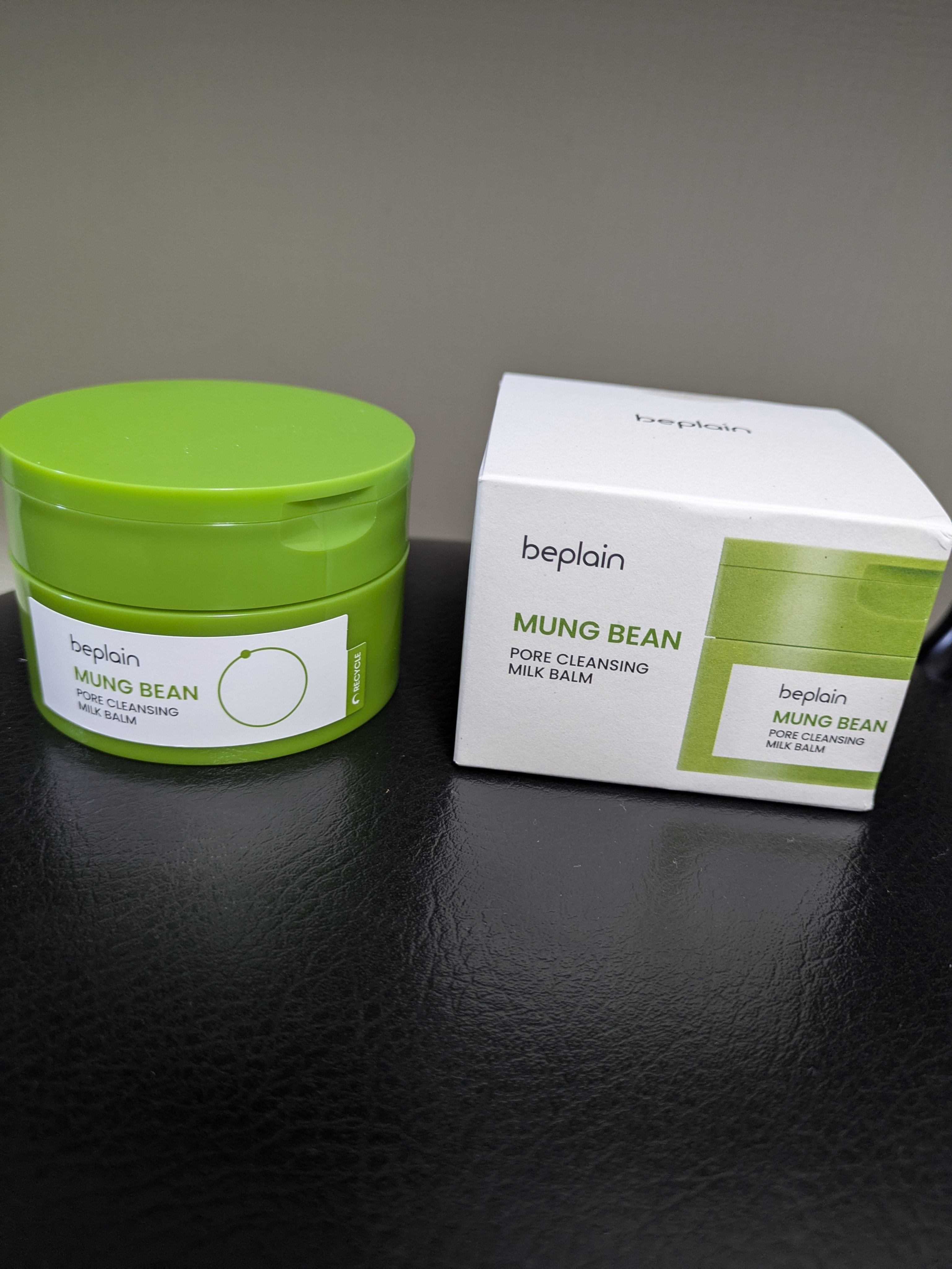 緑豆毛穴クレンジングミルクバーム/beplain/クレンジングバームを使ったクチコミ（1枚目）