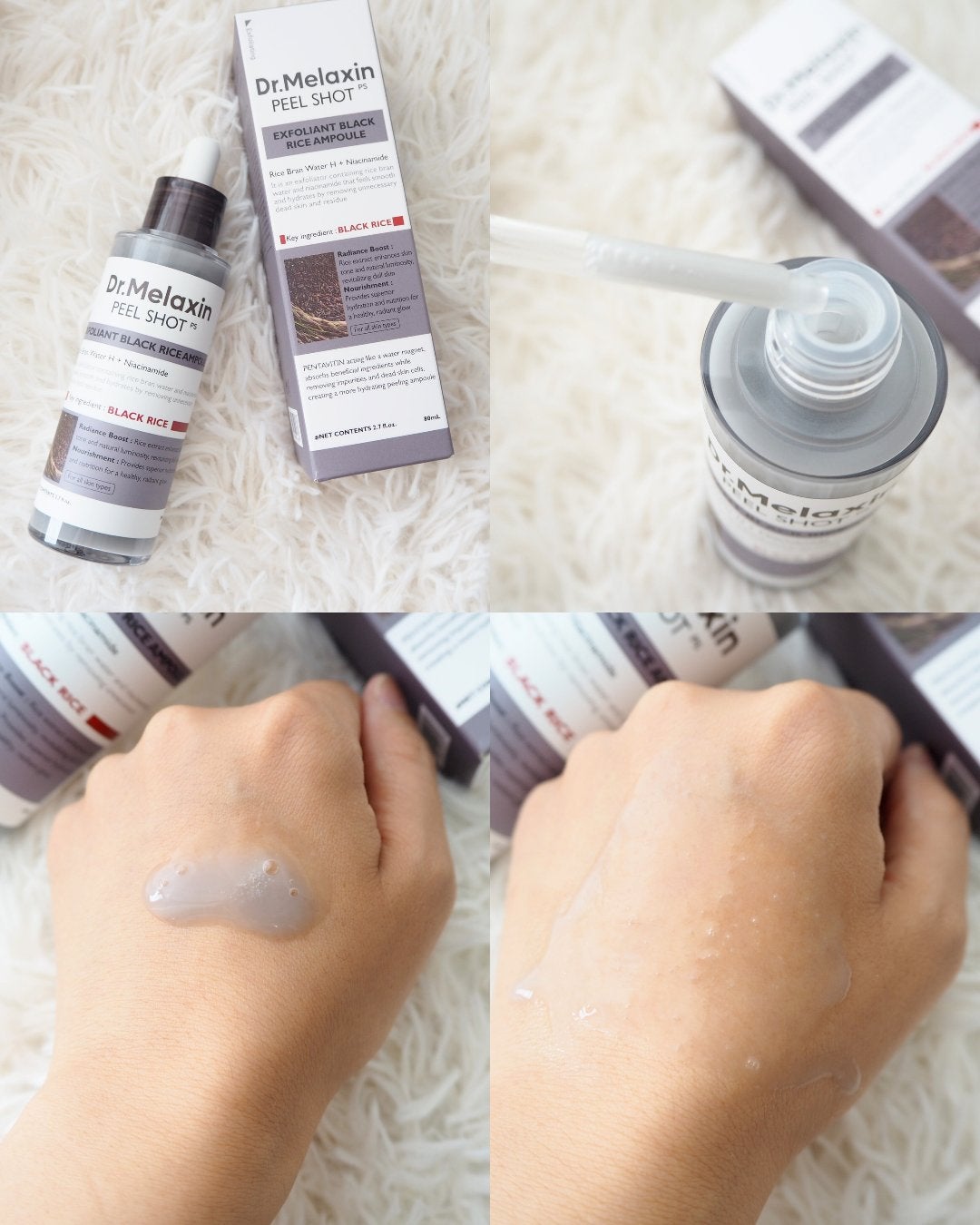 白米ピールショットゴマージュアンプル/Dr.Melaxin/美容液を使ったクチコミ(3枚目)
