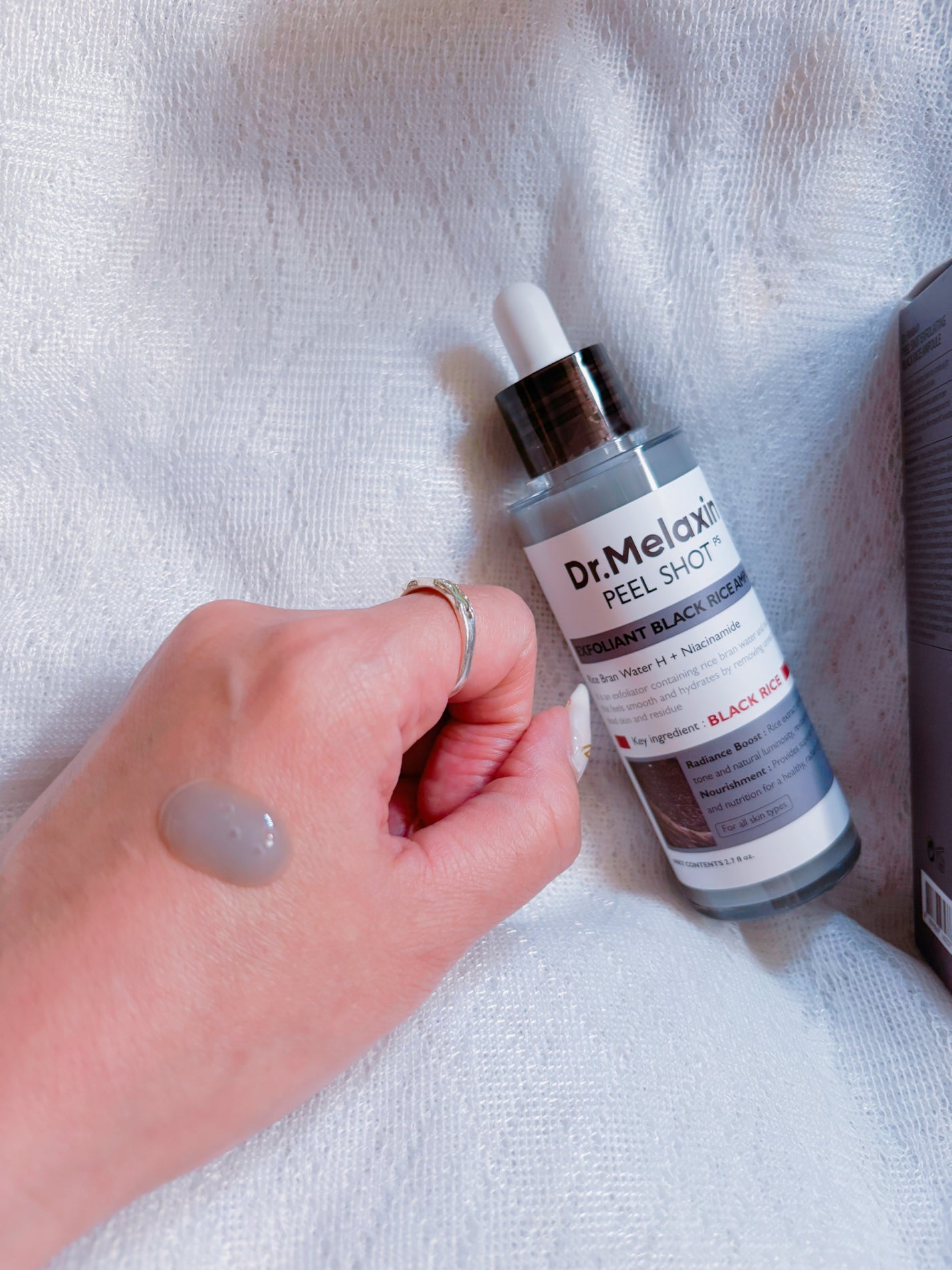 白米ピールショットゴマージュアンプル/Dr.Melaxin/美容液を使ったクチコミ(5枚目)