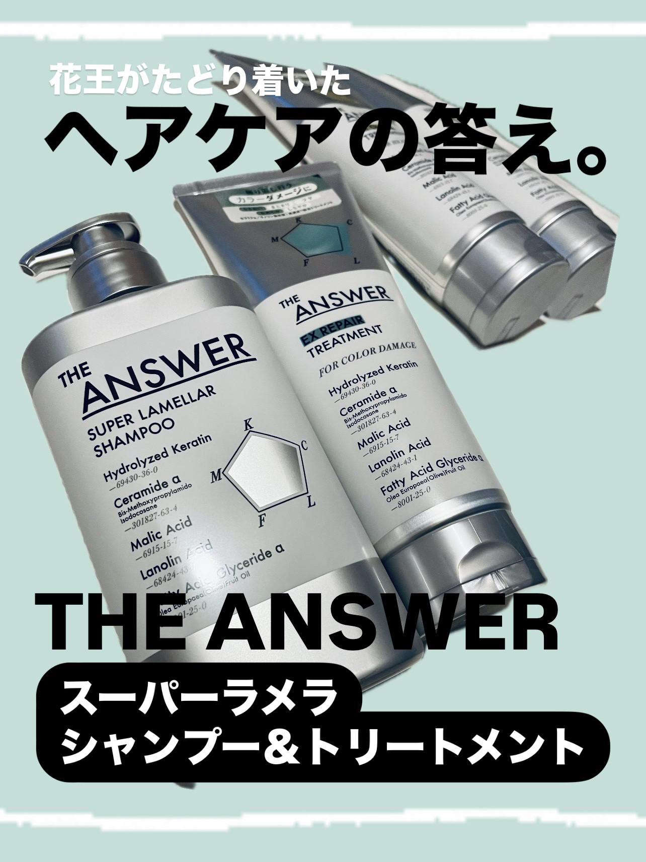 THE ANSWER EXリペアトリートメント FOR COLOR DAMAGE 220g/THE ANSWER/洗い流すヘアトリートメントを使ったクチコミ（1枚目）