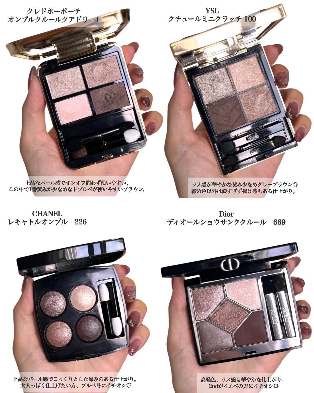 レ キャトル オンブル/CHANEL/アイシャドウパレットを使ったクチコミ（3枚目）