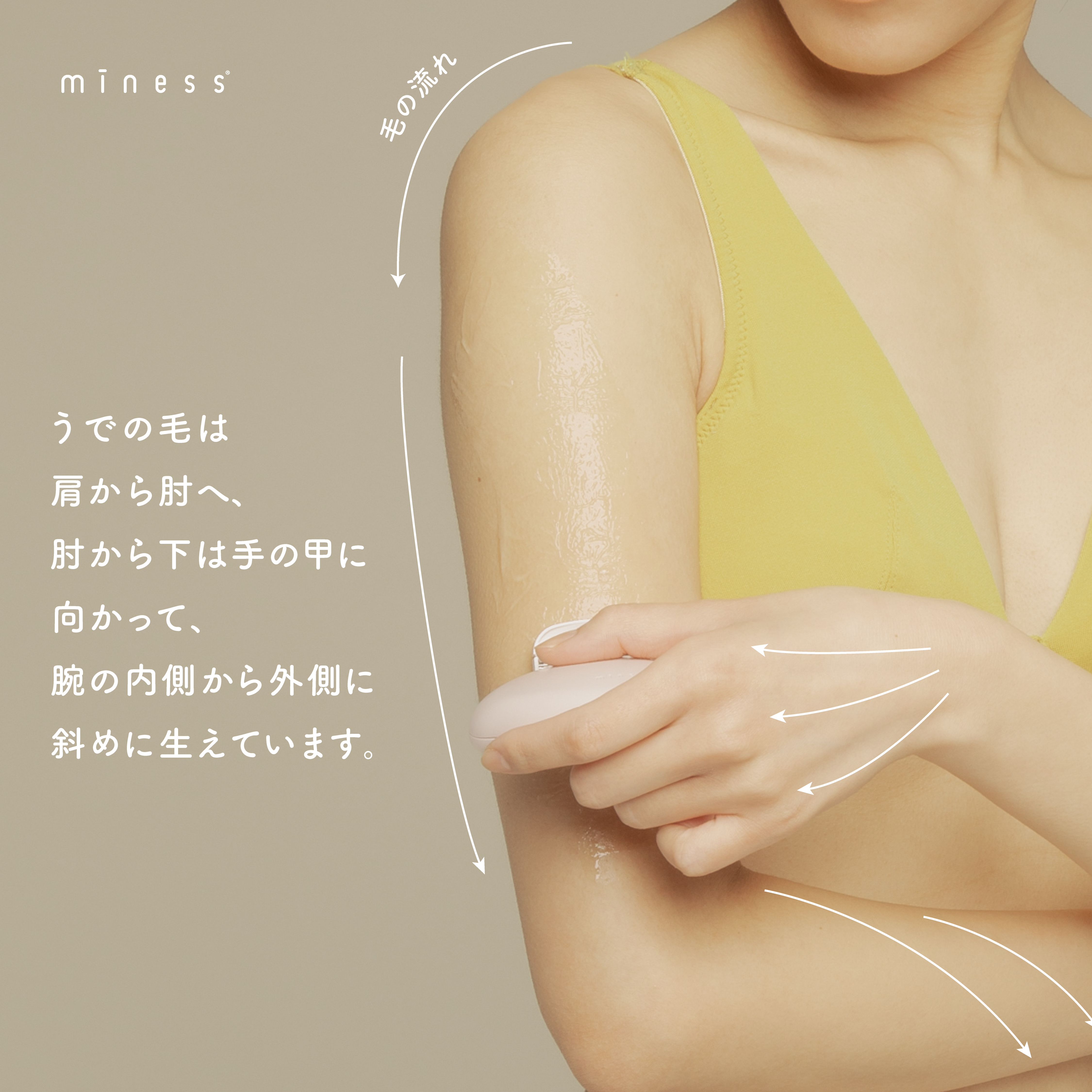 miness うで・あし用カミソリ/貝印/シェーバーを使ったクチコミ（2枚目）