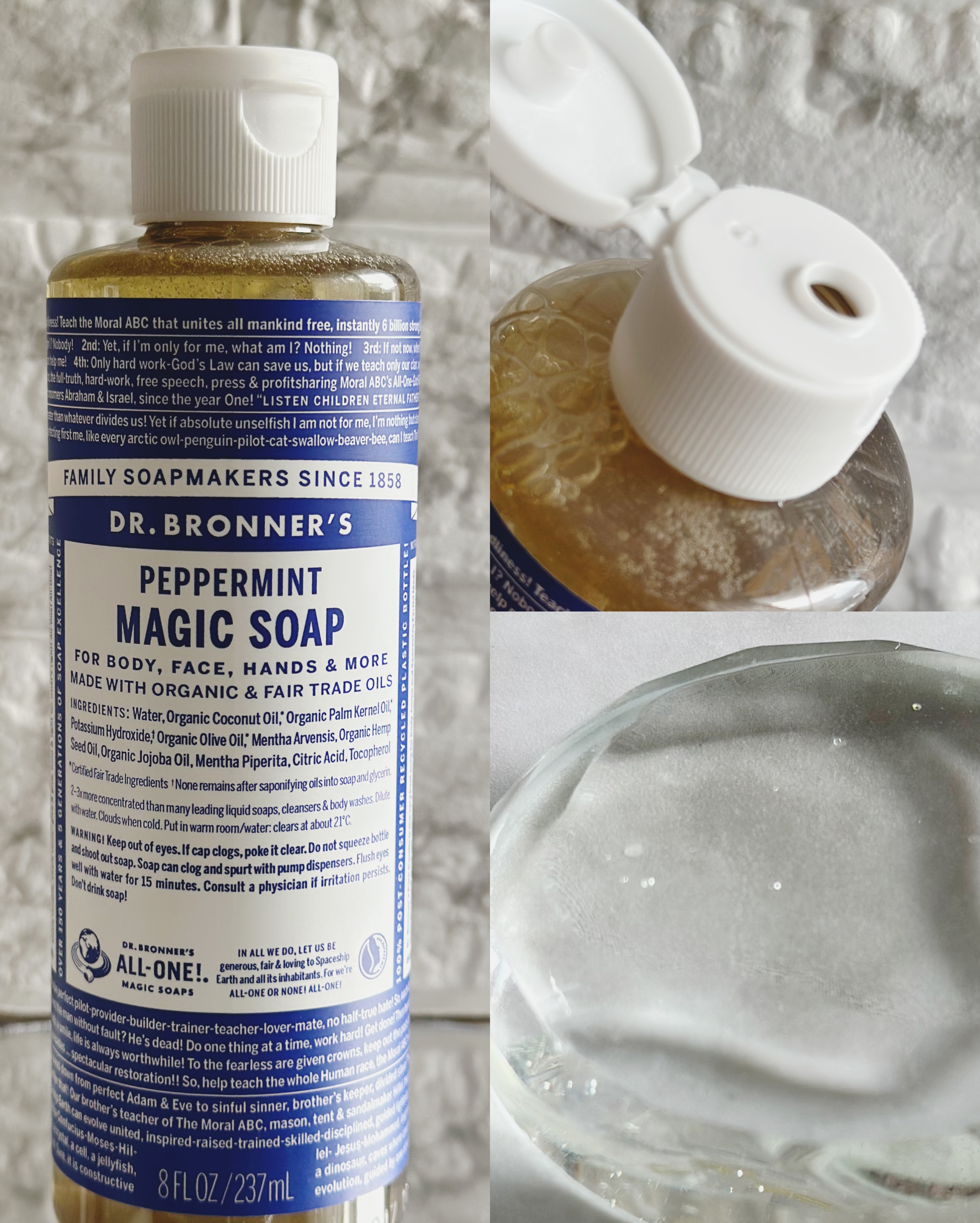 マジックソープ ペパーミント/ドクターブロナー/ボディソープを使ったクチコミ（3枚目）