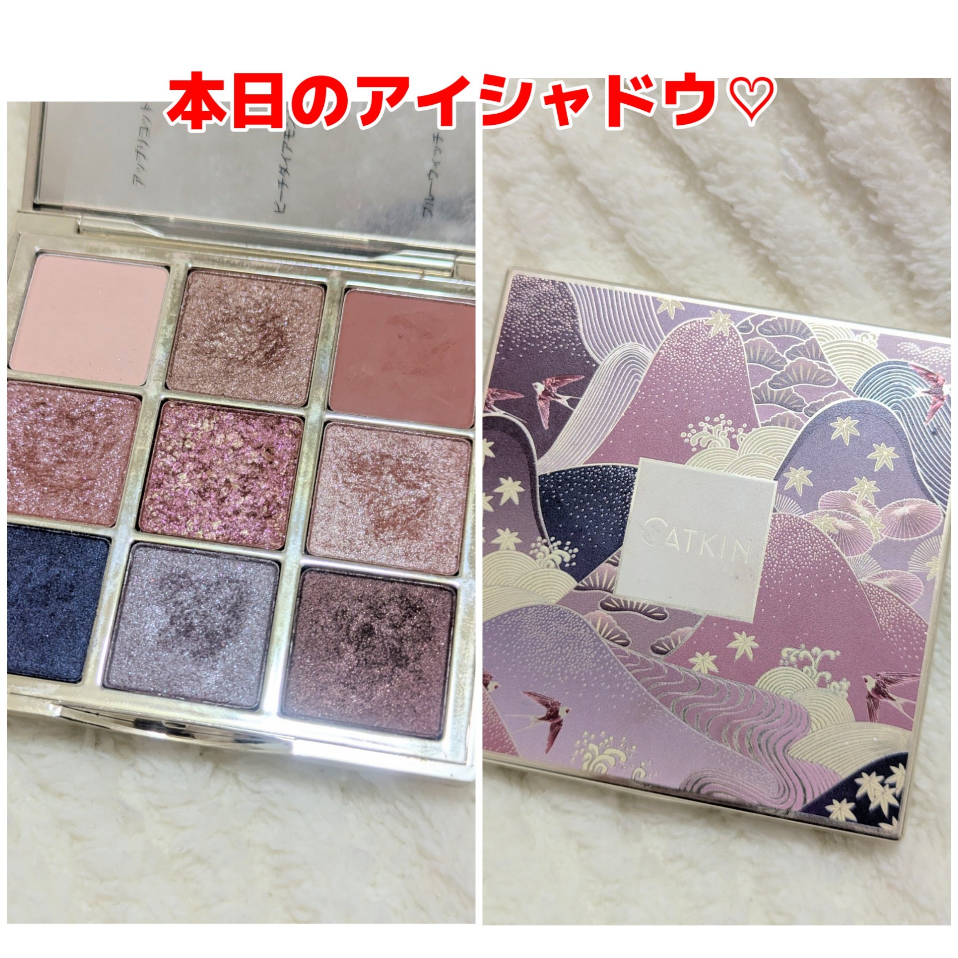 長相思シリーズ 9色アイシャドウパレット/CATKIN/アイシャドウパレットを使ったクチコミ（1枚目）