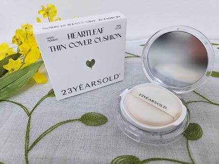 23years old ハートリーフシーンカバークッションのクチコミ「「薄づきなのにしっかりカバー」って
正直難しいと思っていました…🥺
でも23yearsold .....」(2枚目)