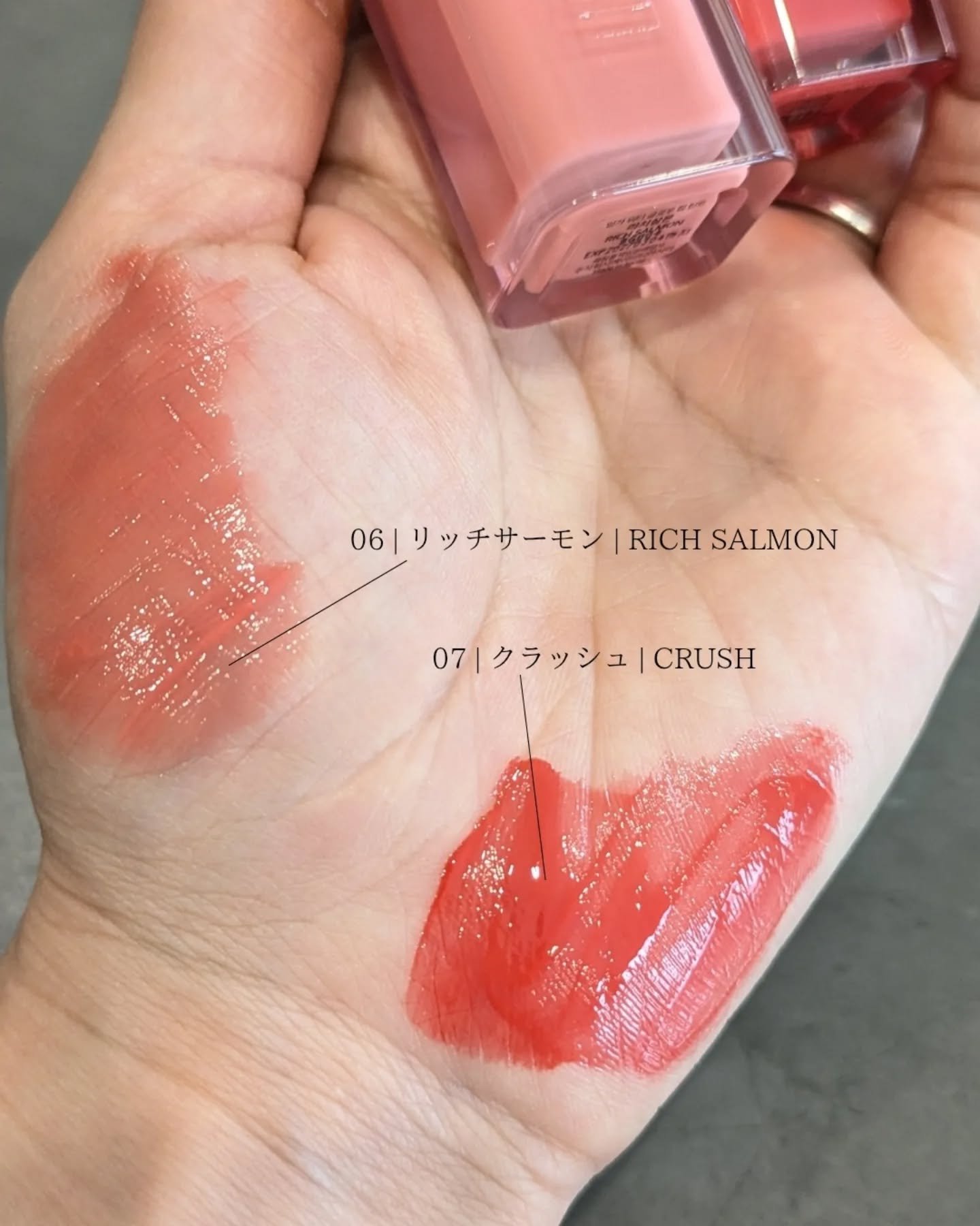 ウォーターグローリップティント 06 ヌードジンジャー（Nude Ginger）/INGA/リップティントを使ったクチコミ（2枚目）