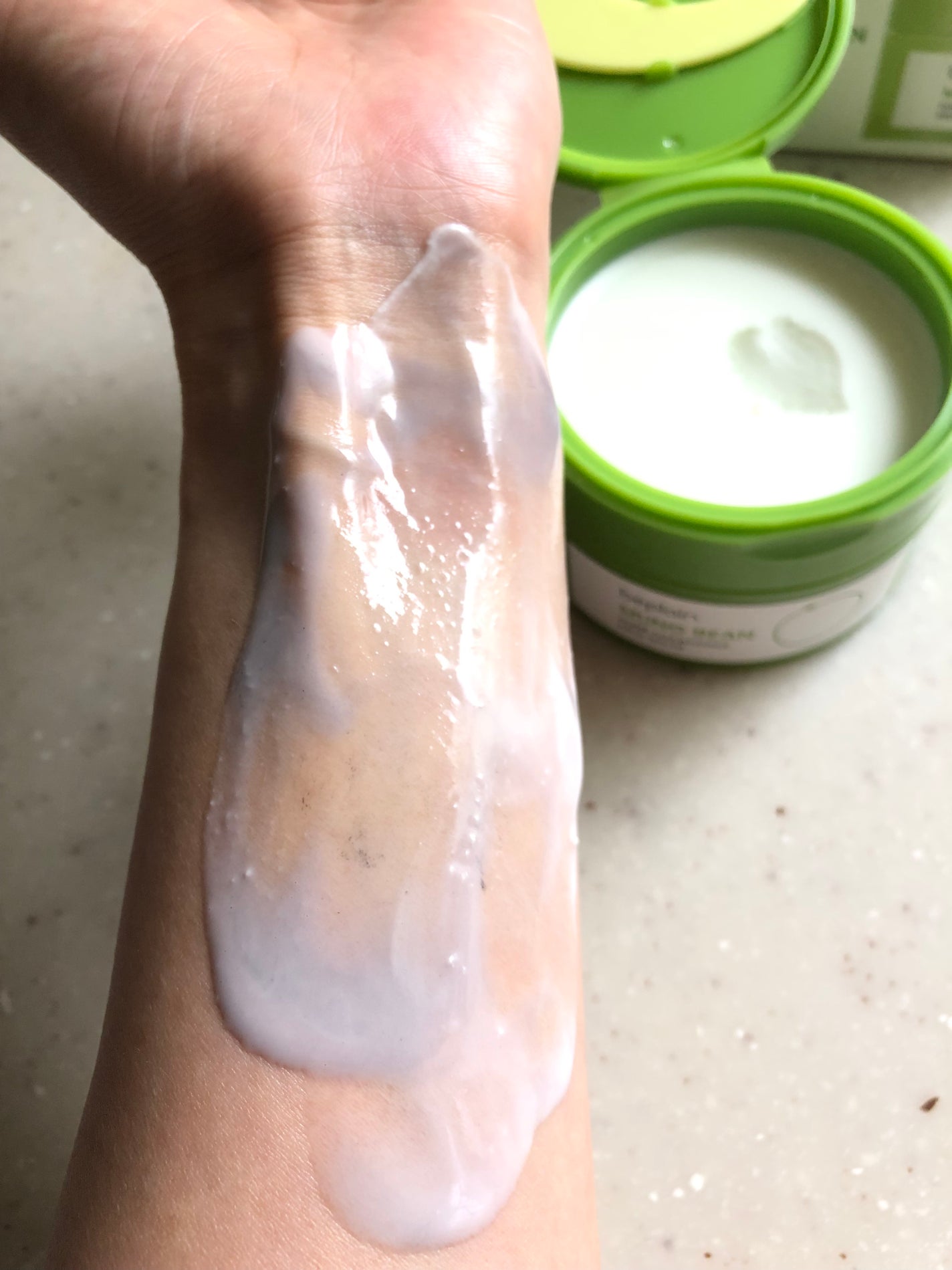 緑豆毛穴クレンジングミルクバーム/beplain/クレンジングバームを使ったクチコミ(6枚目)