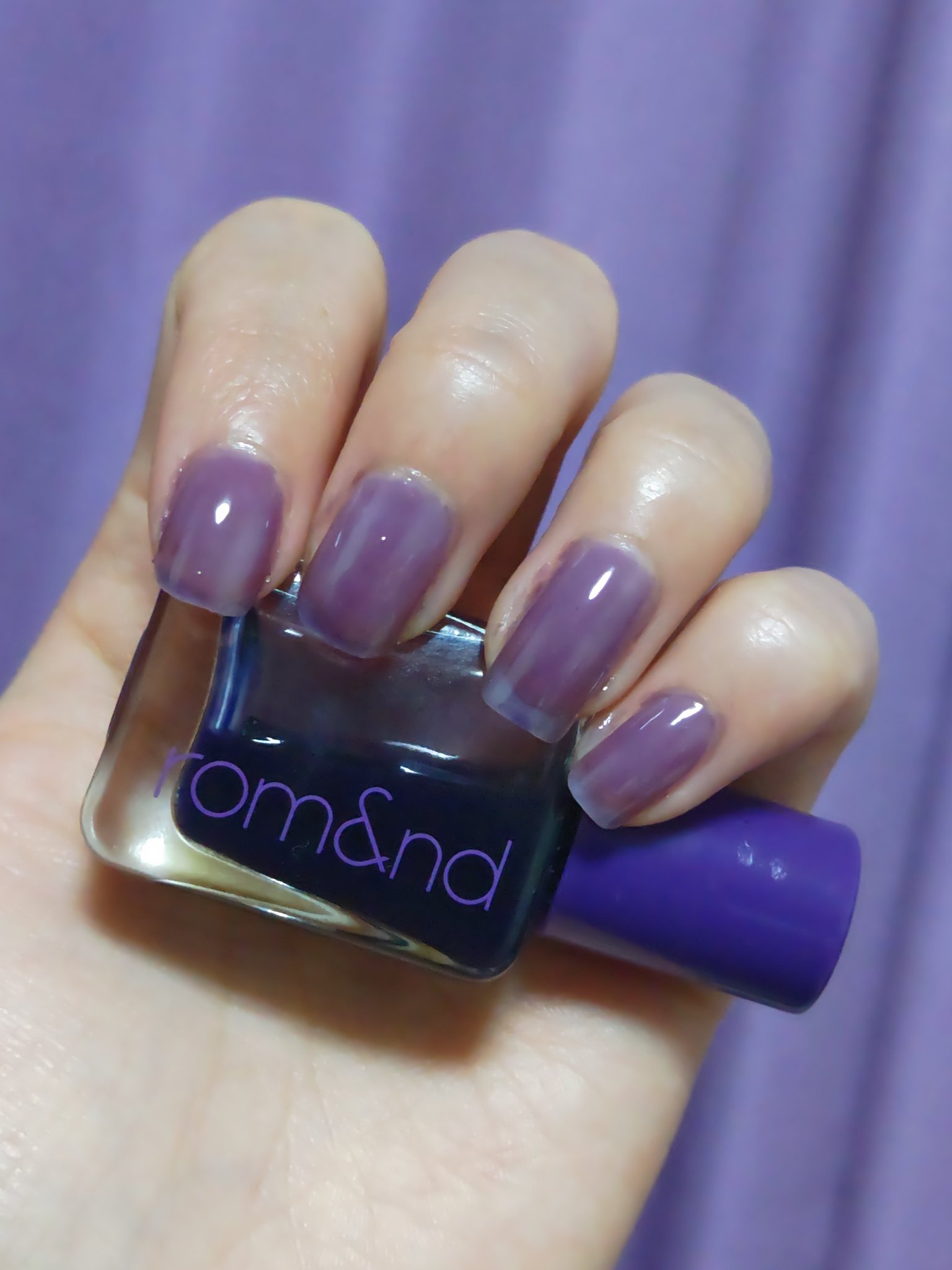 ムードペブルネイル/rom&nd/マニキュアを使ったクチコミ（2枚目）