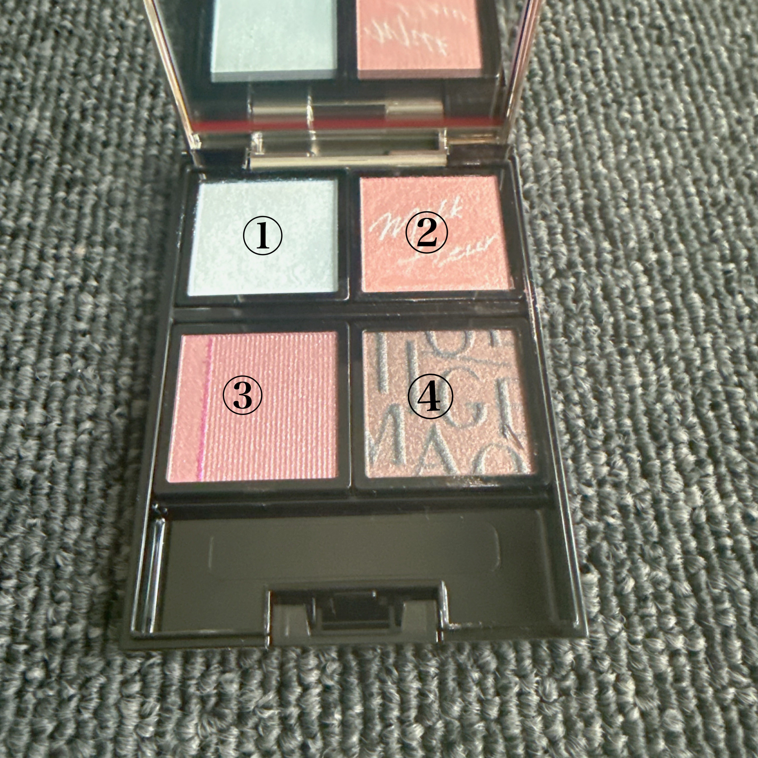 ドラマティックアイカラー (パウダー)/(クリーム)/マキアージュ/アイシャドウパレットを使ったクチコミ（3枚目）