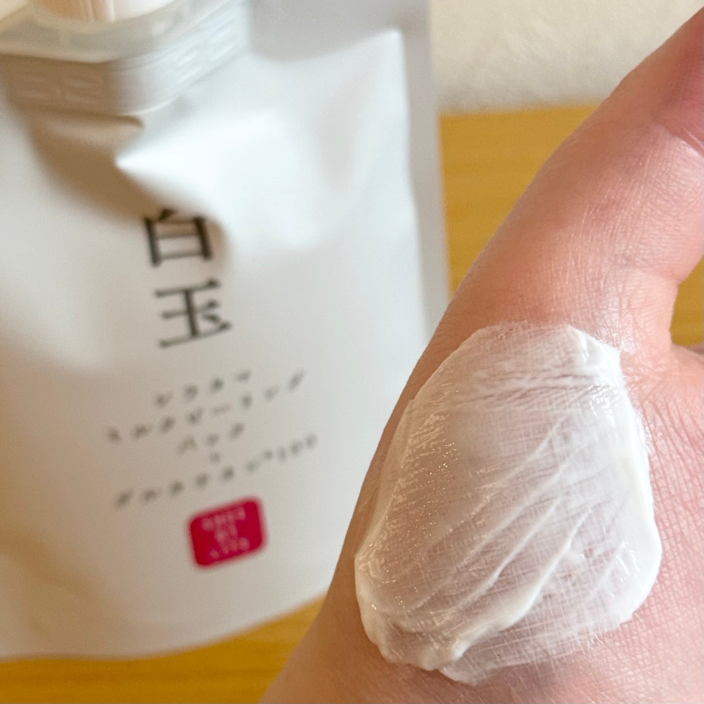 SHEE BY LITS 白玉ミルクピーリングパック/リッツ/洗い流すパック・マスクを使ったクチコミ(3枚目)