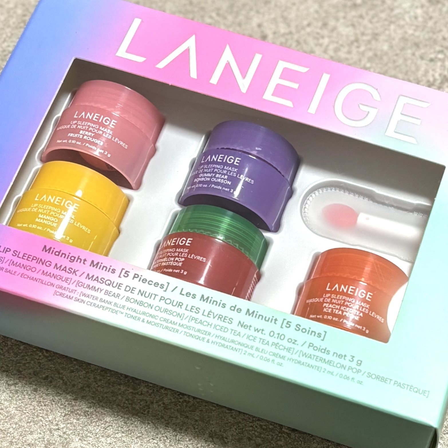 リップスリーピングマスク ミッドナイトミニズ/LANEIGE/その他キットセットを使ったクチコミ（1枚目）