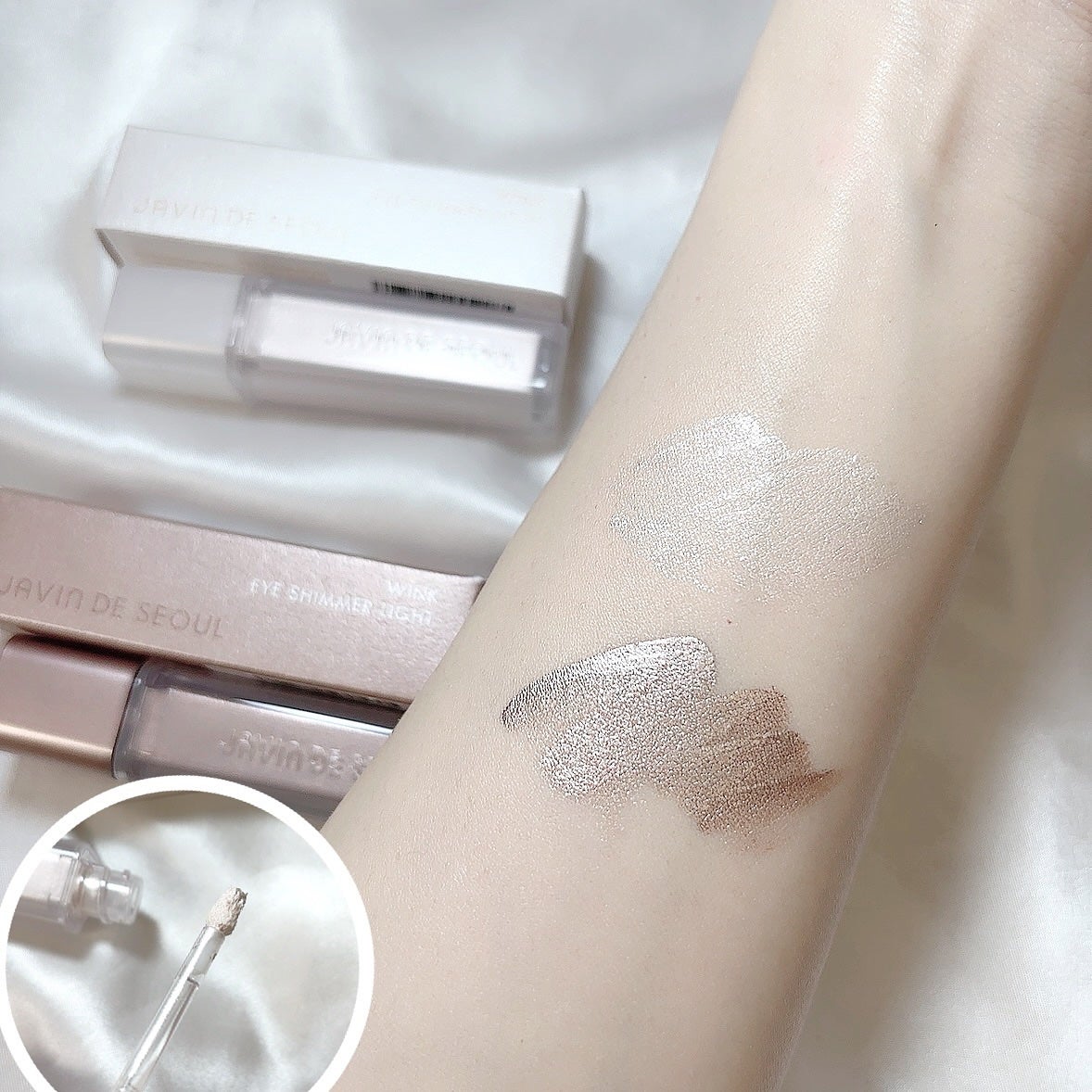ウィンク アイ シマー ライト/Javin De Seoul/リキッドアイシャドウを使ったクチコミ(3枚目)