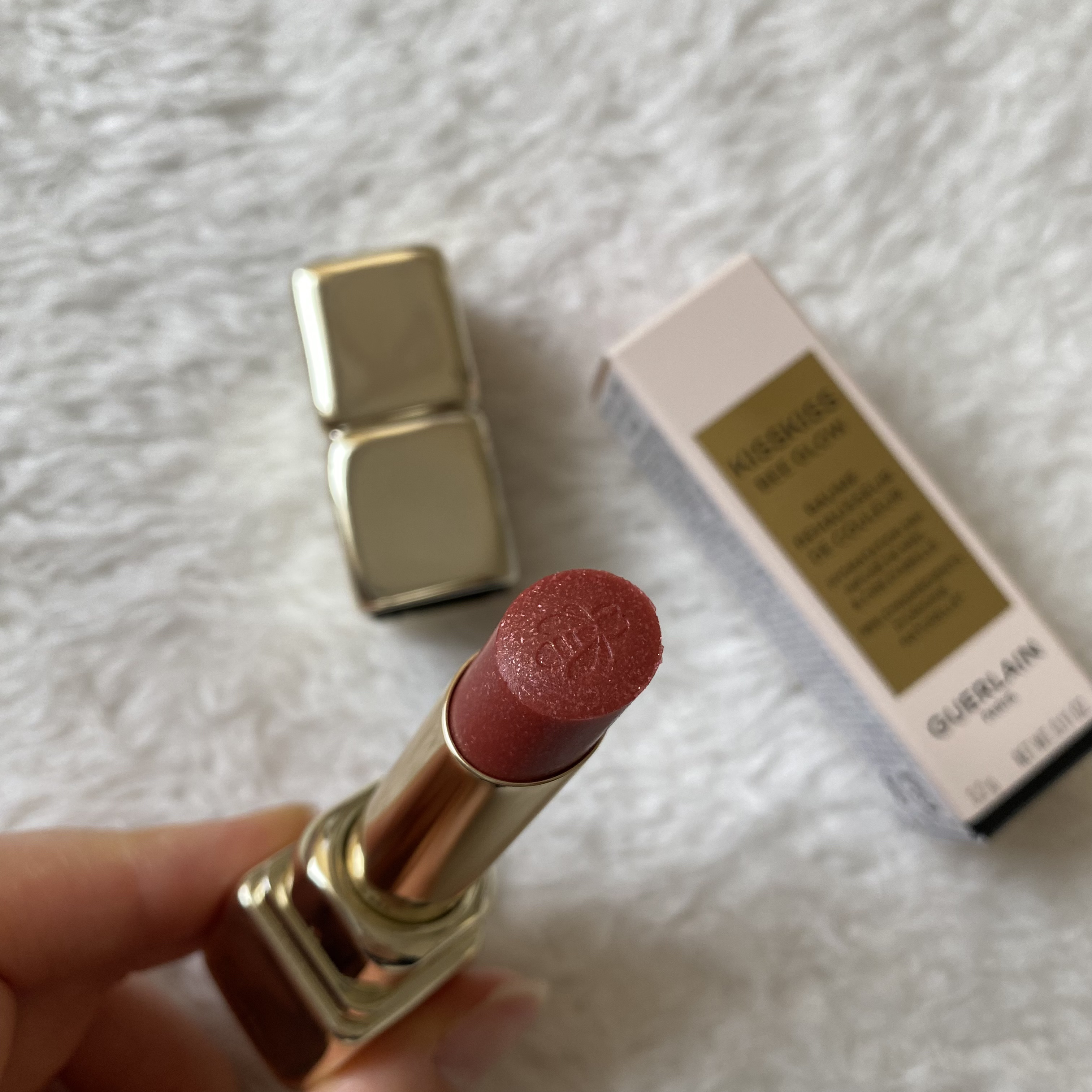 キスキス ビー グロウ パーリー/GUERLAIN/口紅を使ったクチコミ（3枚目）