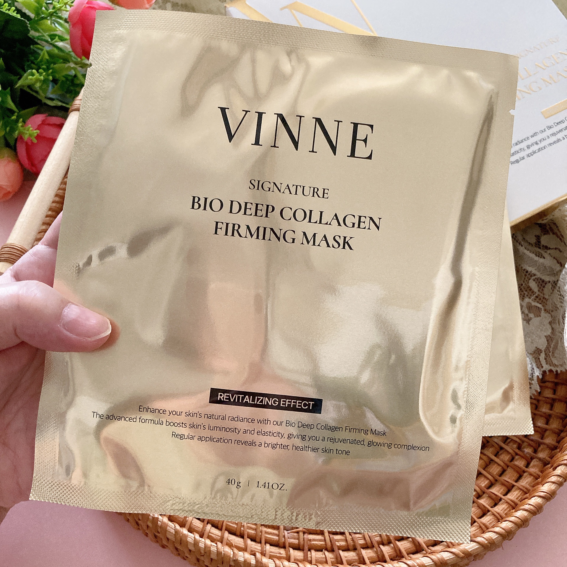 シグニチャーバイオディープコラーゲンファーミングマスク/VINNE /シートマスク・パックを使ったクチコミ（2枚目）