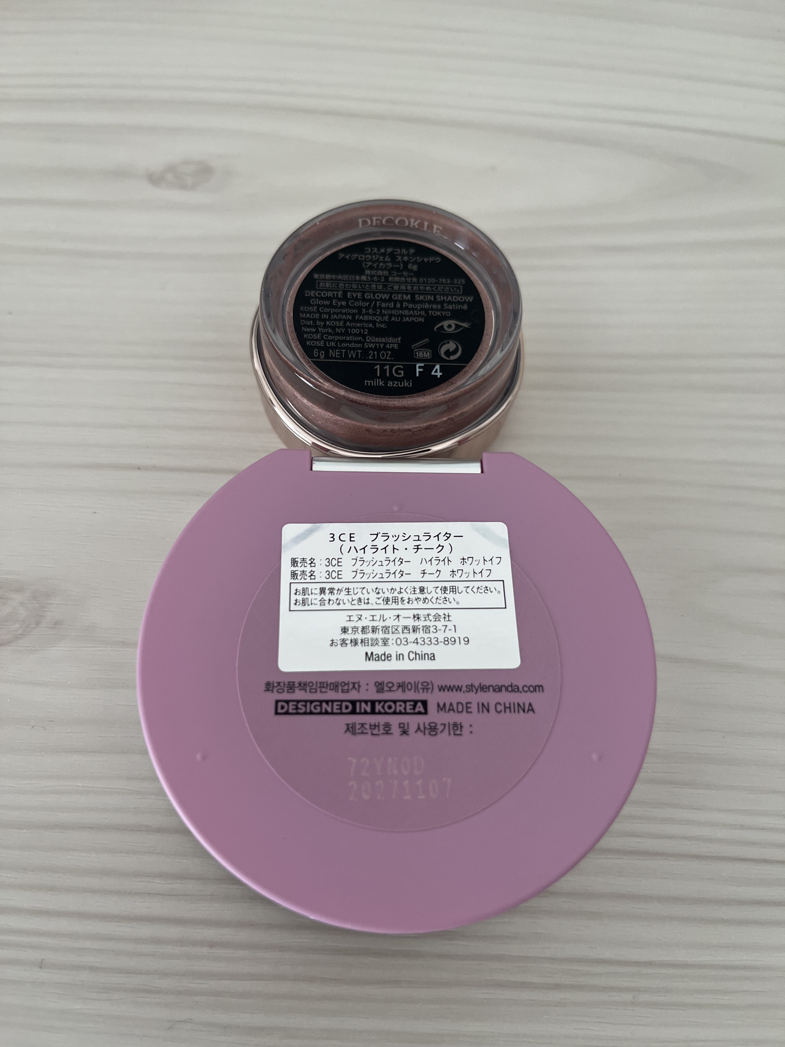 3CE ブラッシュライター #WHAT IF/3CE/パウダーチークを使ったクチコミ（3枚目）