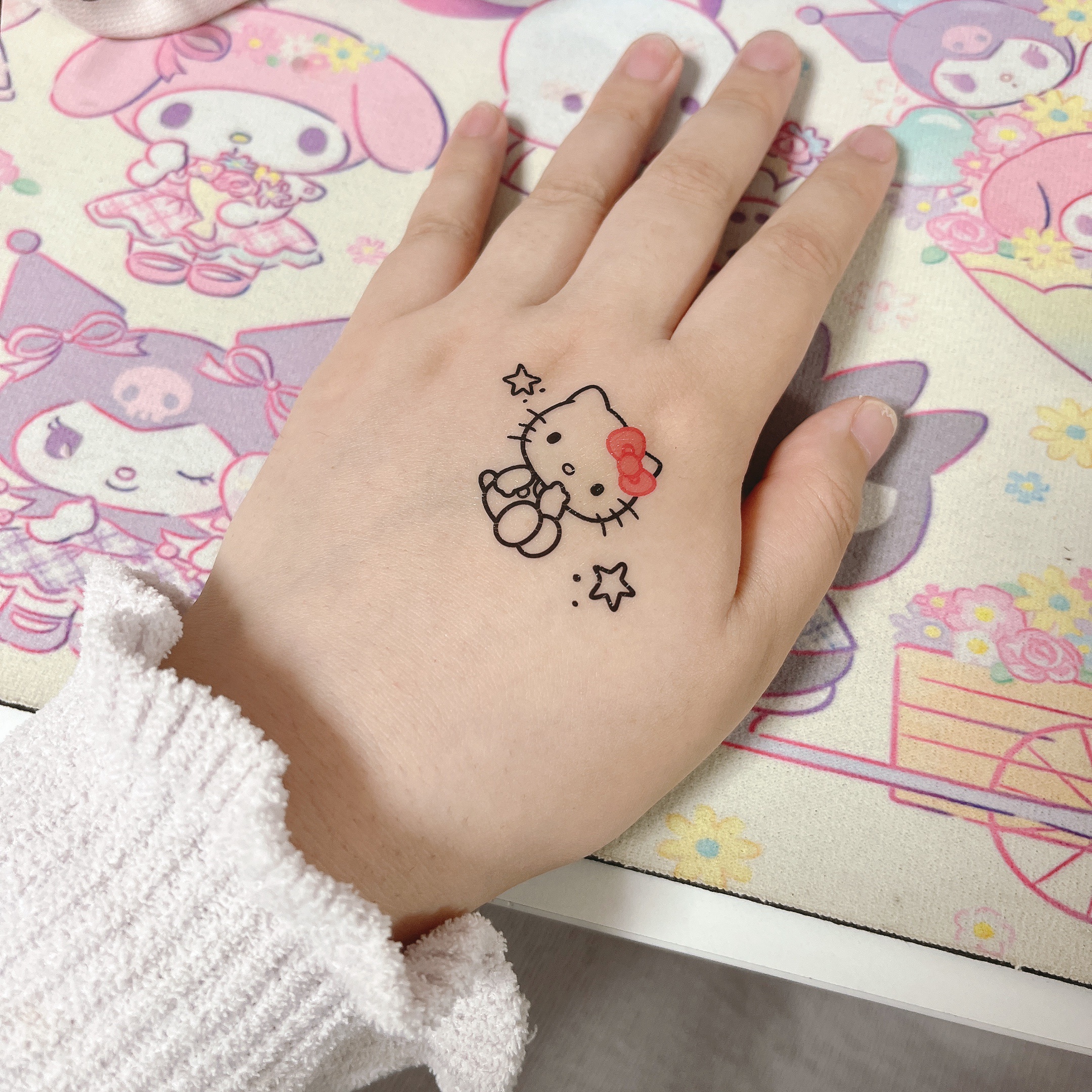 ハローキティ タトゥーステッカー/ハローキティ/その他を使ったクチコミ（1枚目）