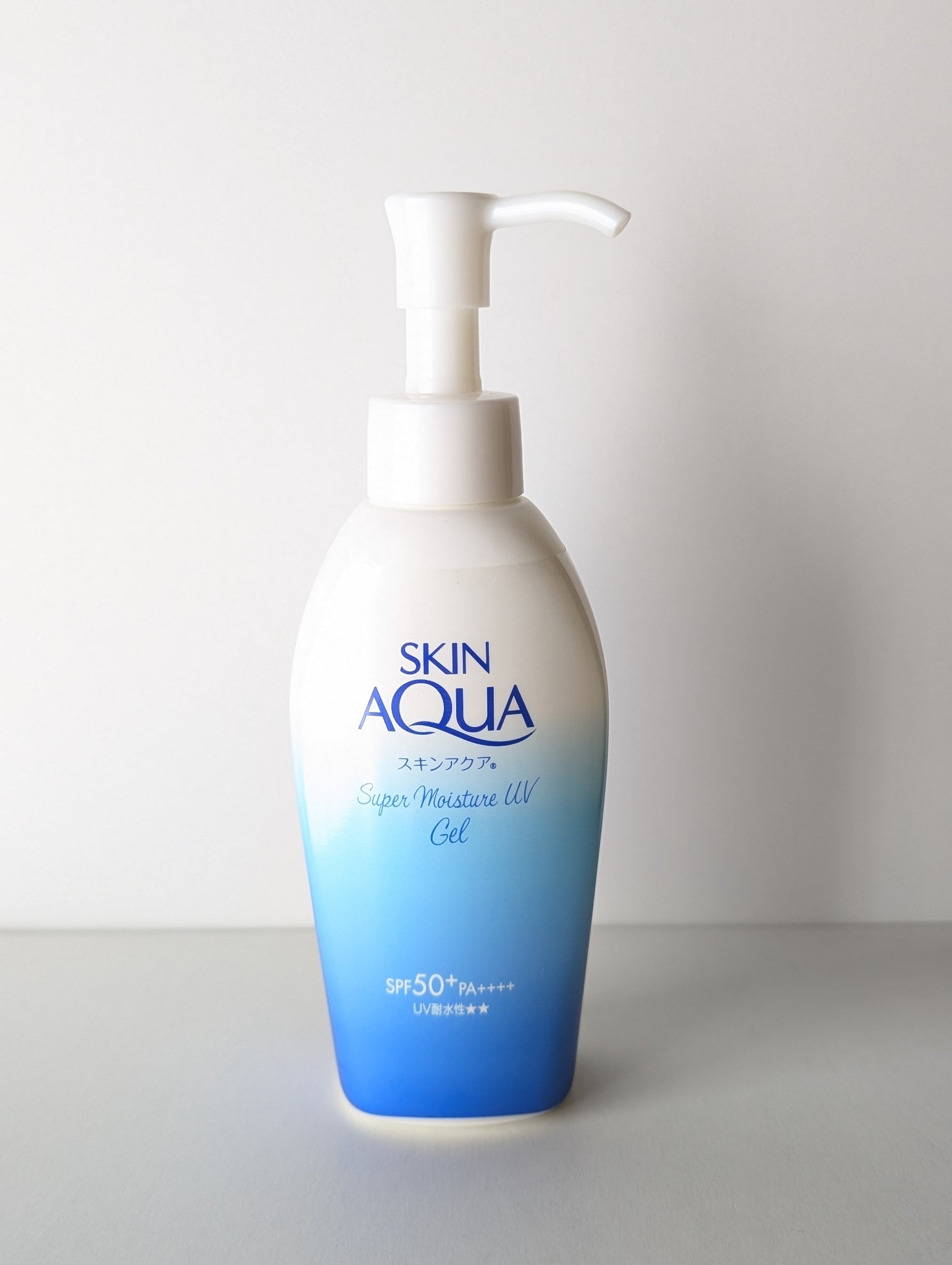 スキンアクア スーパーモイスチャージェル 140g(ポンプ)/スキンアクア/日焼け止めジェルを使ったクチコミ（1枚目）