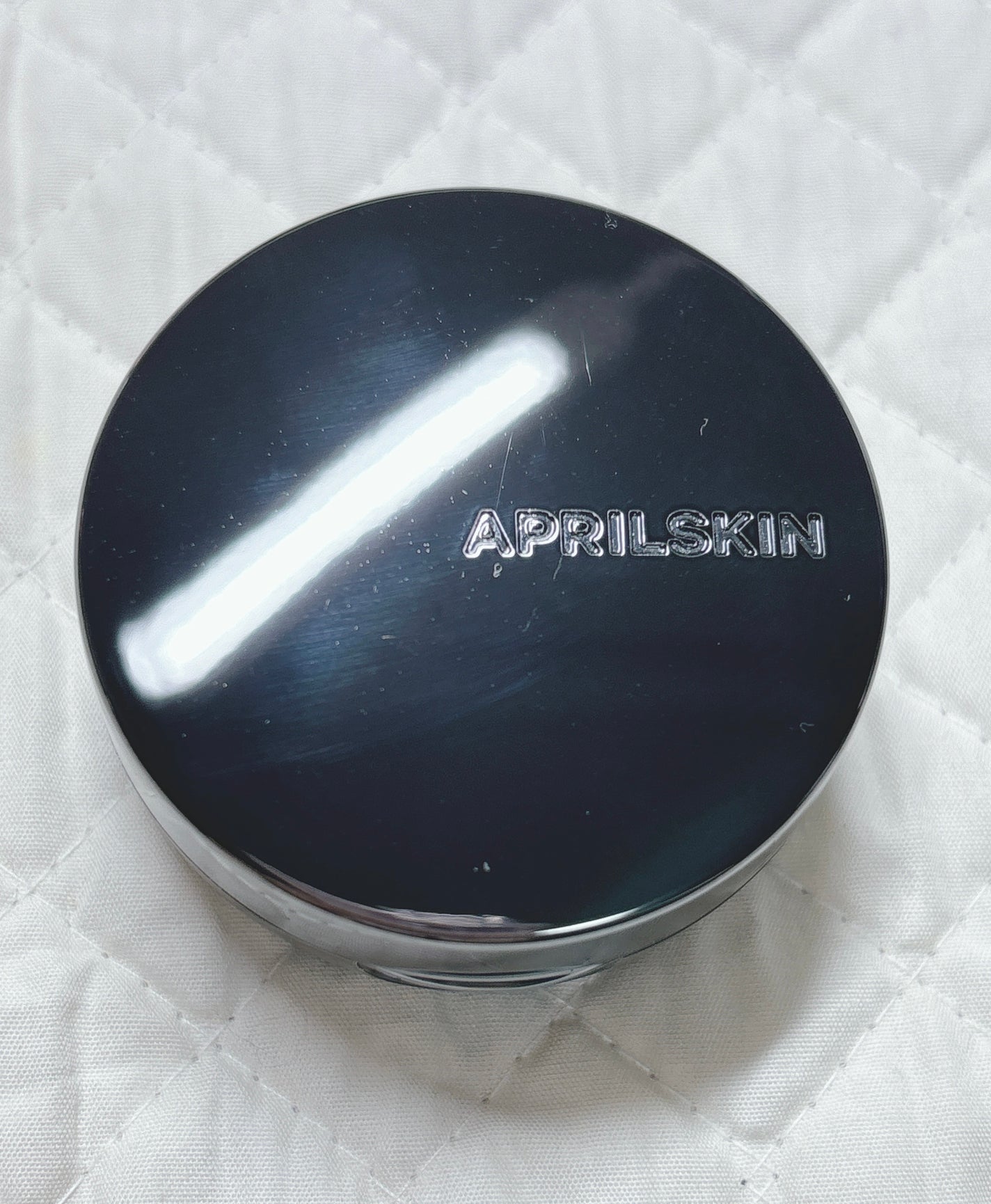 ハイパーカバーフィットクッション グラファイト/APRILSKIN/クッションファンデーションを使ったクチコミ(1枚目)