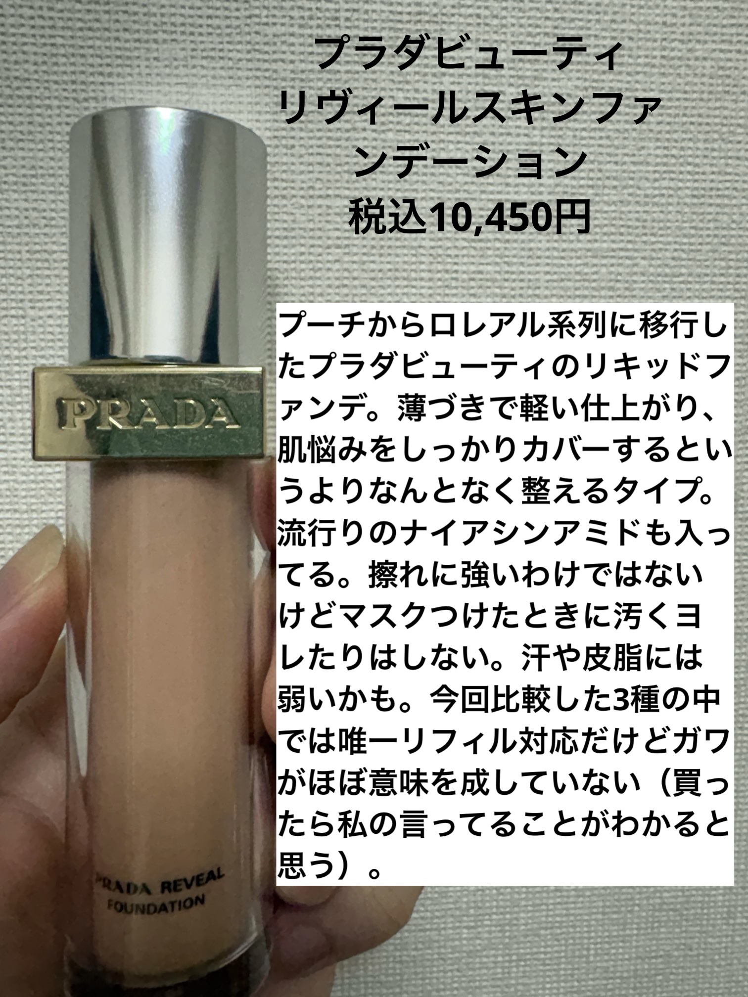 グッチ エテルニテ ドゥ ボーテ ルミナス マット フィニッシュ 205C/GUCCI beauty/リキッドファンデーションを使ったクチコミ（2枚目）