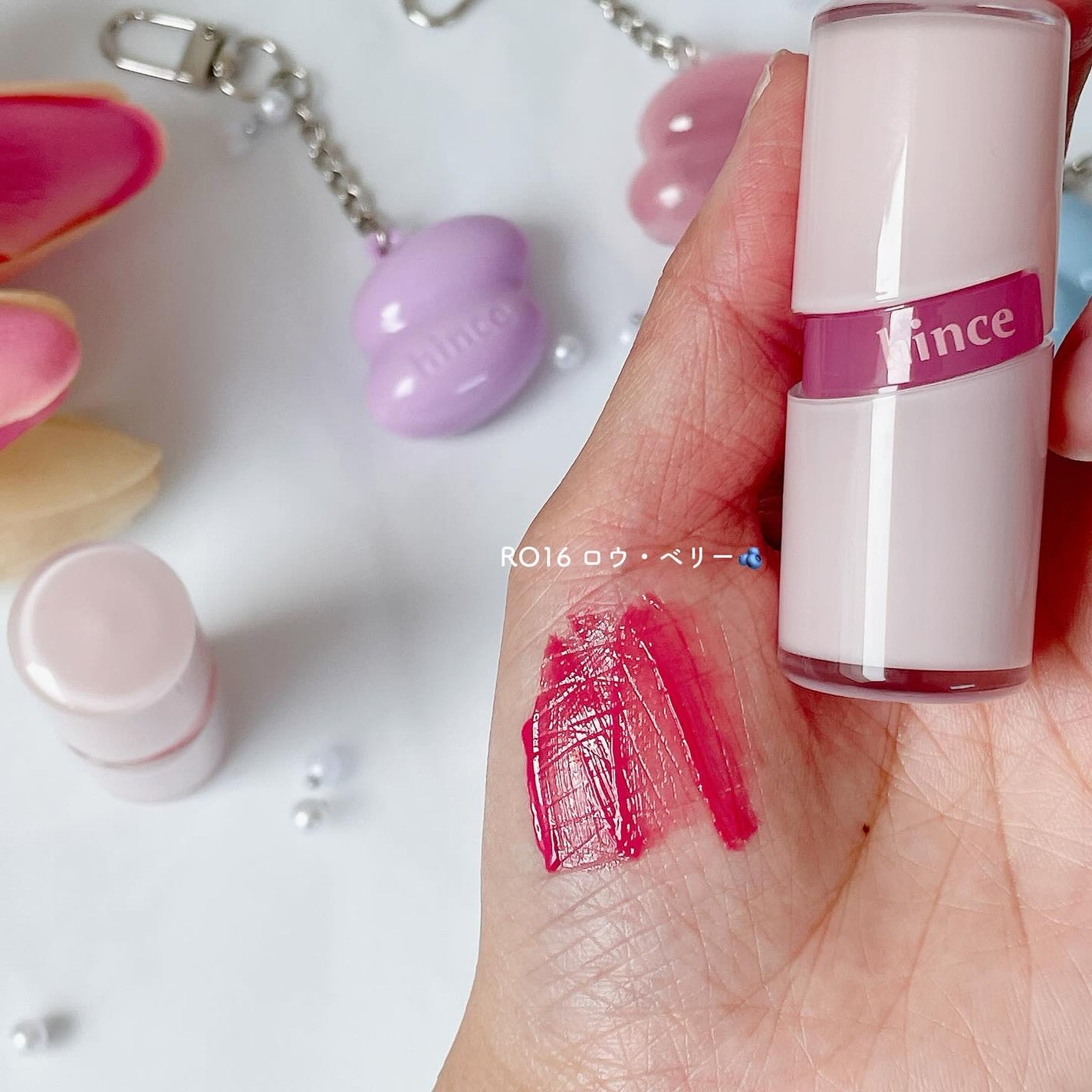 ロウグロウジェルティント/hince/リップティントを使ったクチコミ(3枚目)
