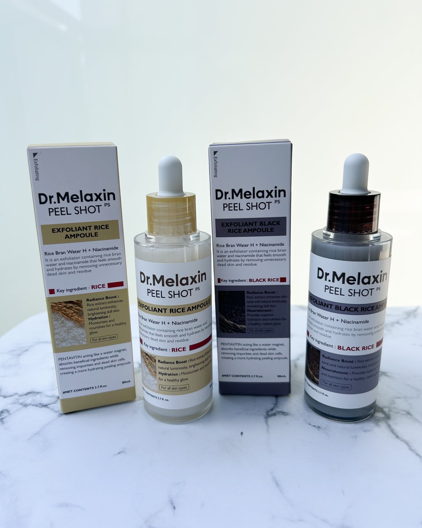 白米ピールショットゴマージュアンプル/Dr.Melaxin/美容液を使ったクチコミ(10枚目)