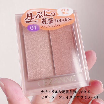 フェイスグロウカラー/CEZANNE/クリームハイライトを使ったクチコミ(2枚目)