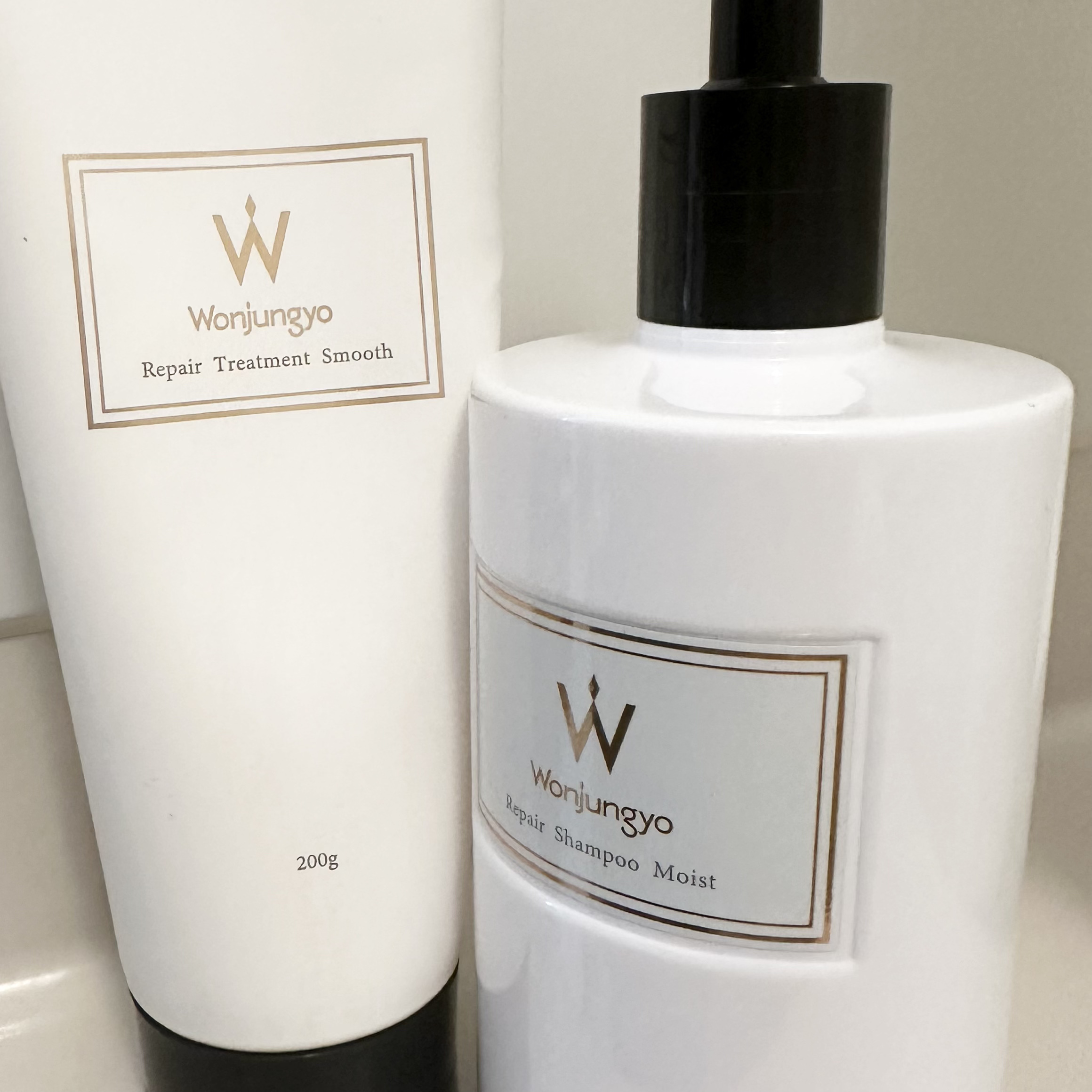 ウォンジョンヨ リペアシャンプー モイスト／リペアトリートメント モイスト/Wonjungyo/市販シャンプーを使ったクチコミ（2枚目）