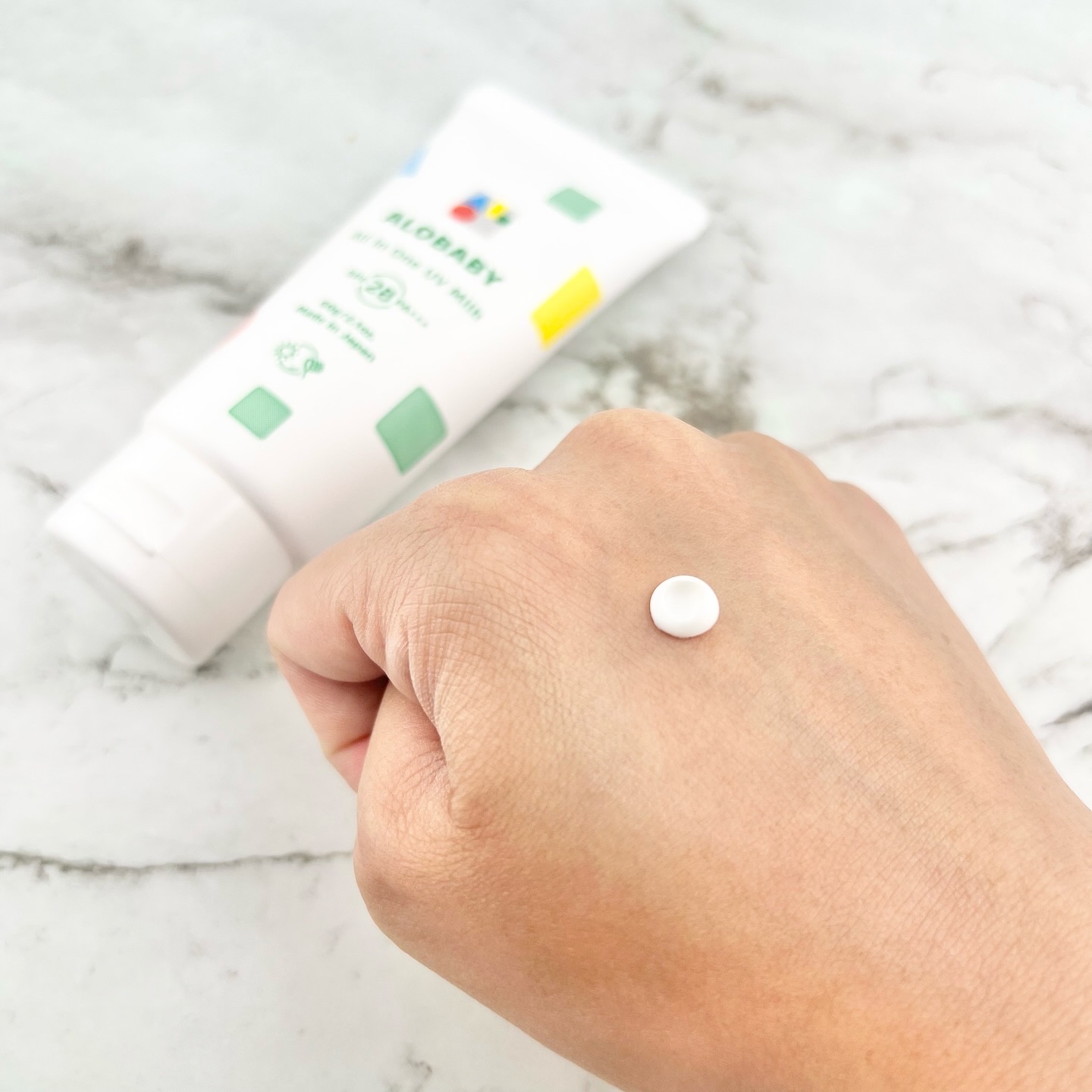 アロベビー オールインワンUVミルク/ALOBABY/日焼け止めミルクを使ったクチコミ（2枚目）