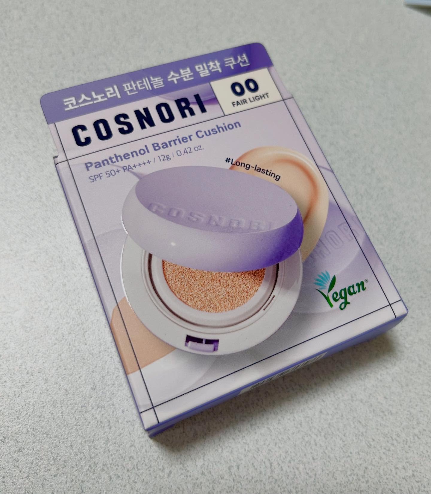 パンテノールバリアクッション/COSNORI/クッションファンデーションを使ったクチコミ（3枚目）