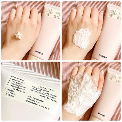 ヴィーガンパッククレンザーチューブ/WHIPPED/洗顔フォームを使ったクチコミ(4枚目)