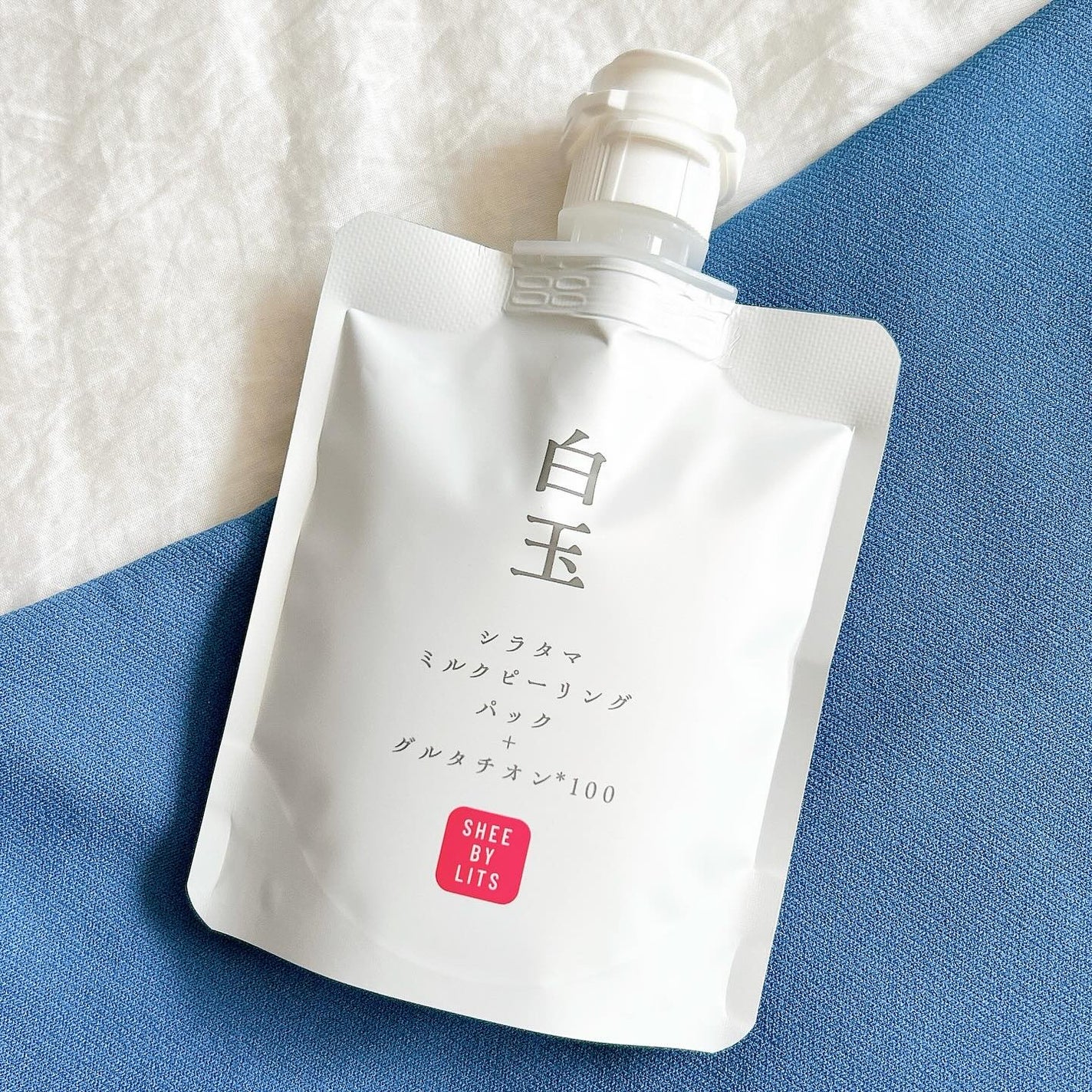 SHEE BY LITS 白玉ミルクピーリングパック/リッツ/洗い流すパック・マスクを使ったクチコミ(2枚目)