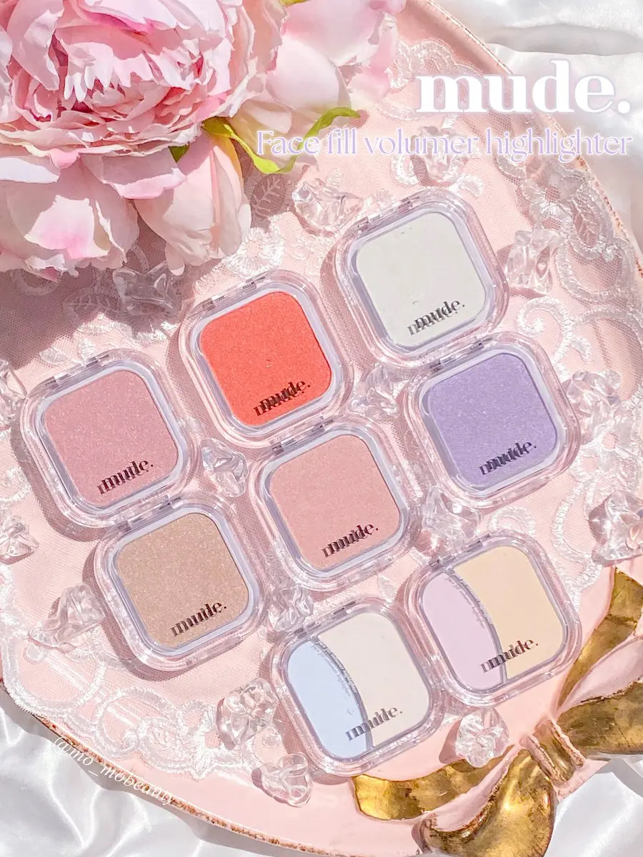 フェイスフィルボリューマーハイライター/mude./パウダーハイライトを使ったクチコミ（1枚目）