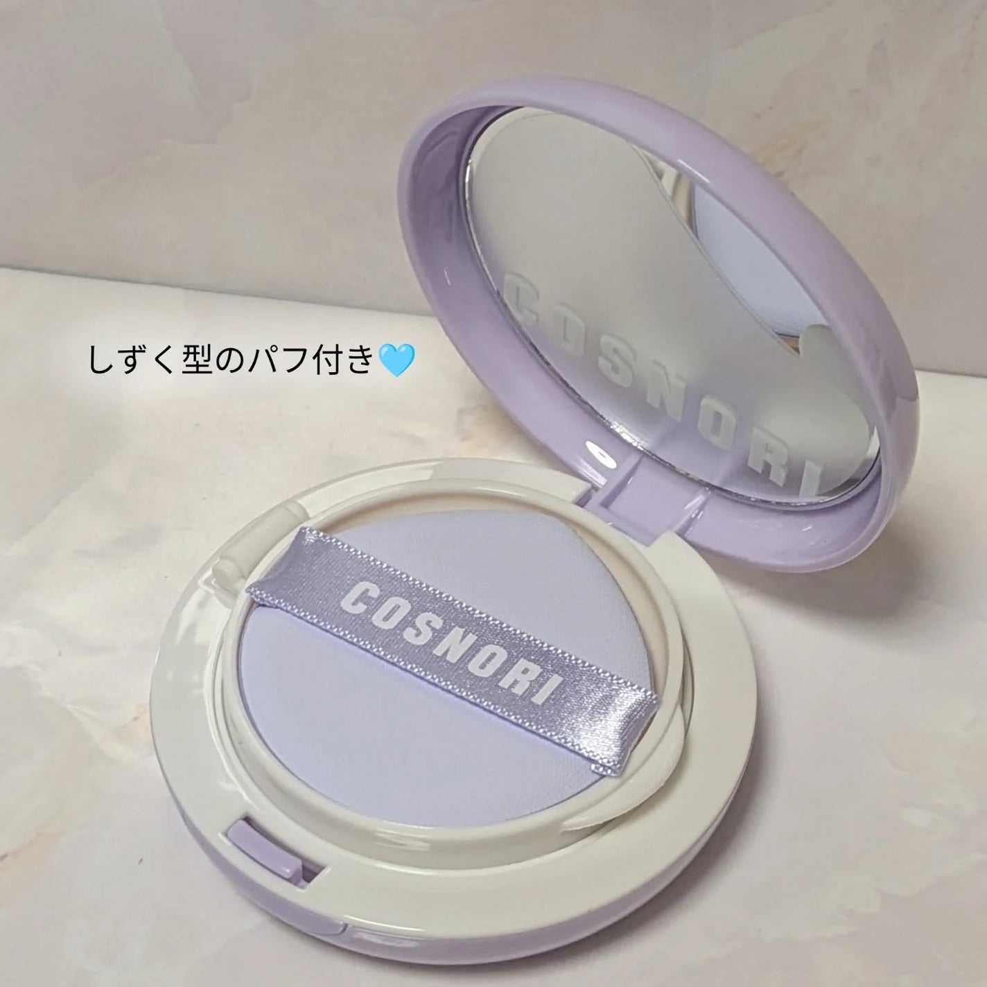 パンテノールバリアクッション/COSNORI/クッションファンデーションを使ったクチコミ(2枚目)