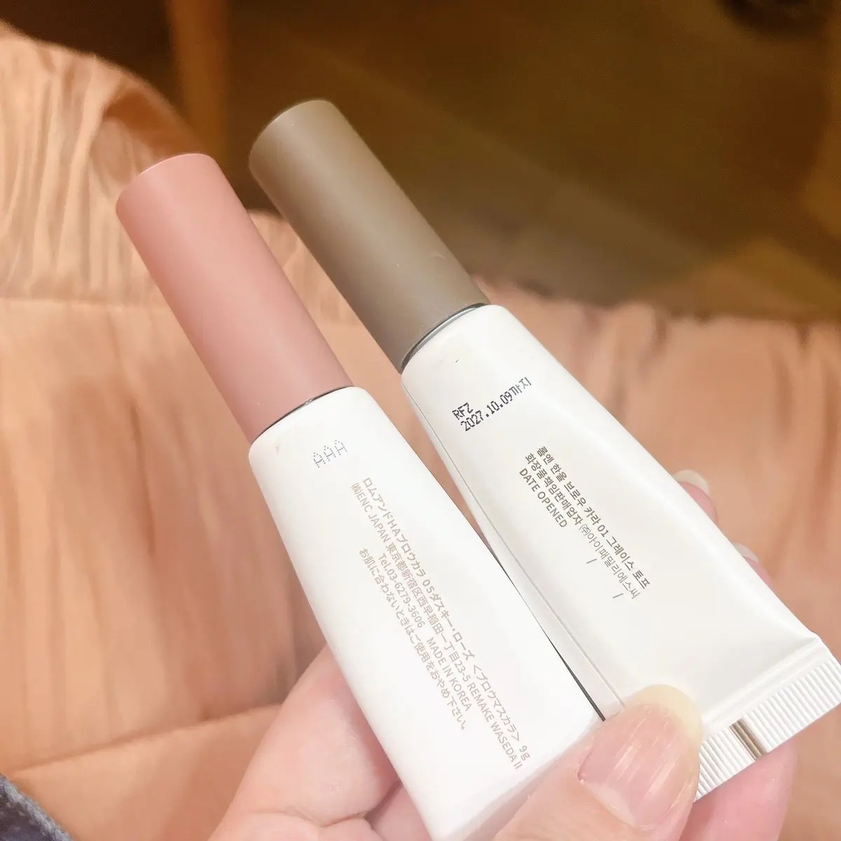 ハンオールブロウカラ/rom&nd/眉マスカラを使ったクチコミ（2枚目）